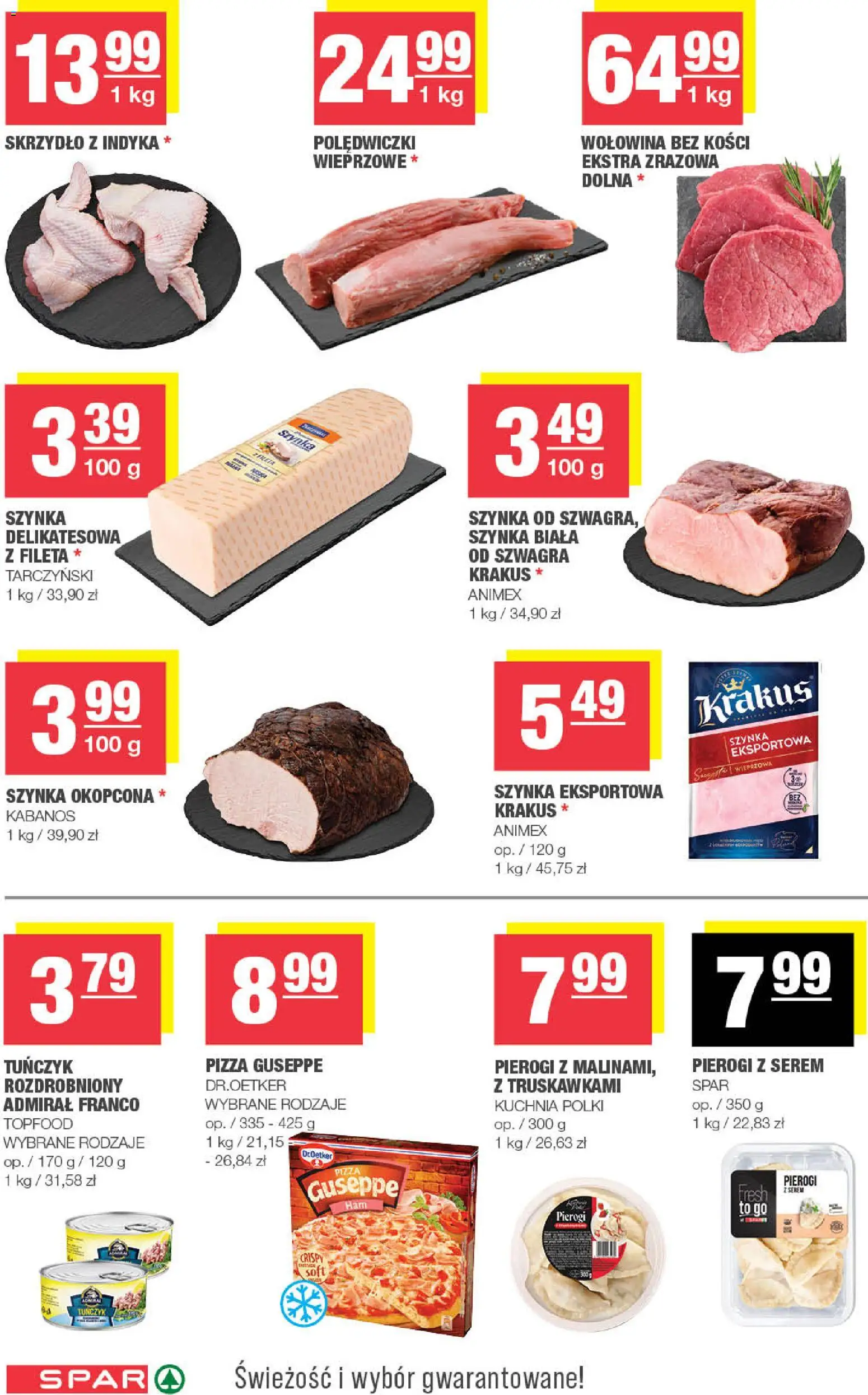 Spar gazetka od 15.07.2026 | Strona: 4 | Produkty: Szynka, Tuńczyk, Pizza, Wołowina