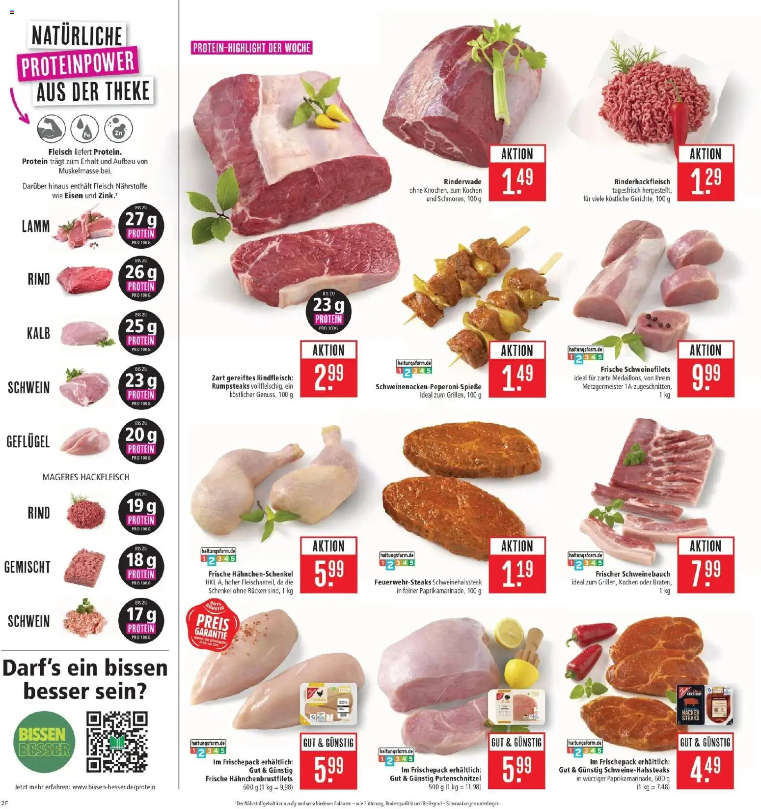 Marktkauf Prospekt Aschaffenburg (ab 31.08.2026) » Angebote online | Seite: 2 | Produkte: Hahnchenschenkel, Schweinebauch, Putenschnitzel, Rindfleisch