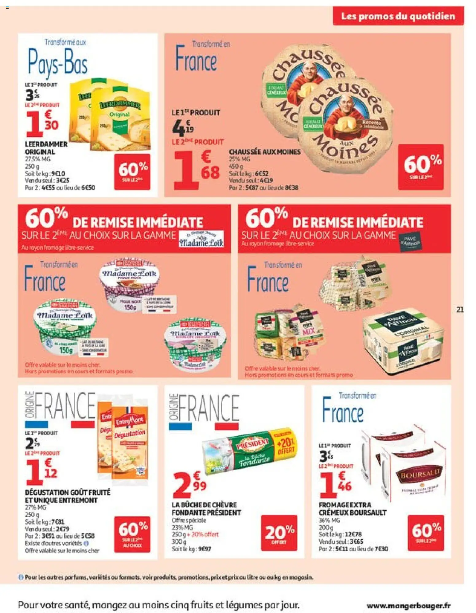 {H1} | Page: 21 | Produits: Chaussée aux Moines, Fromage