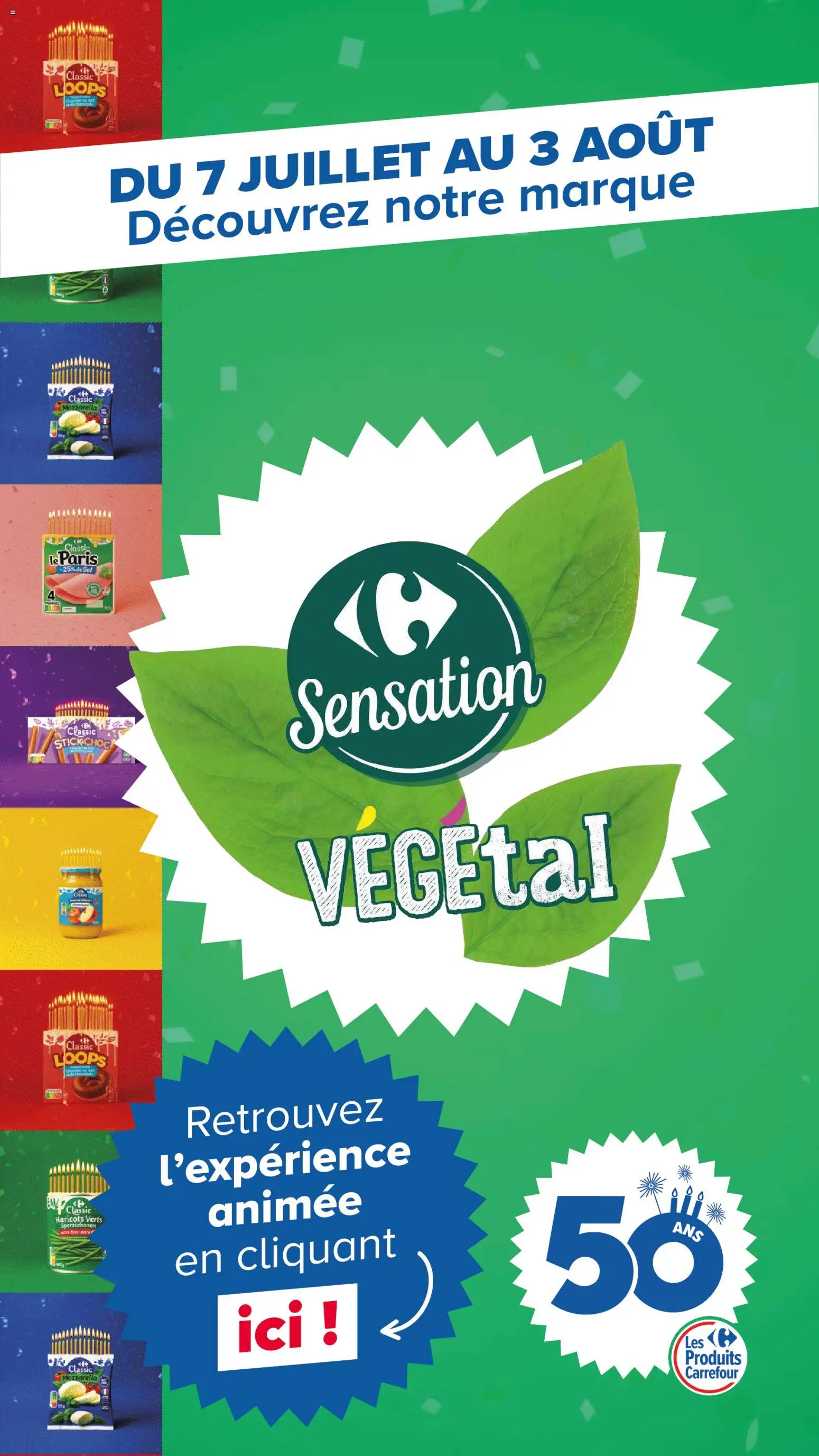 Carrefour Découvrez la marque carrefour sensation végétal à partir du 07/07/2026 catalogue cover