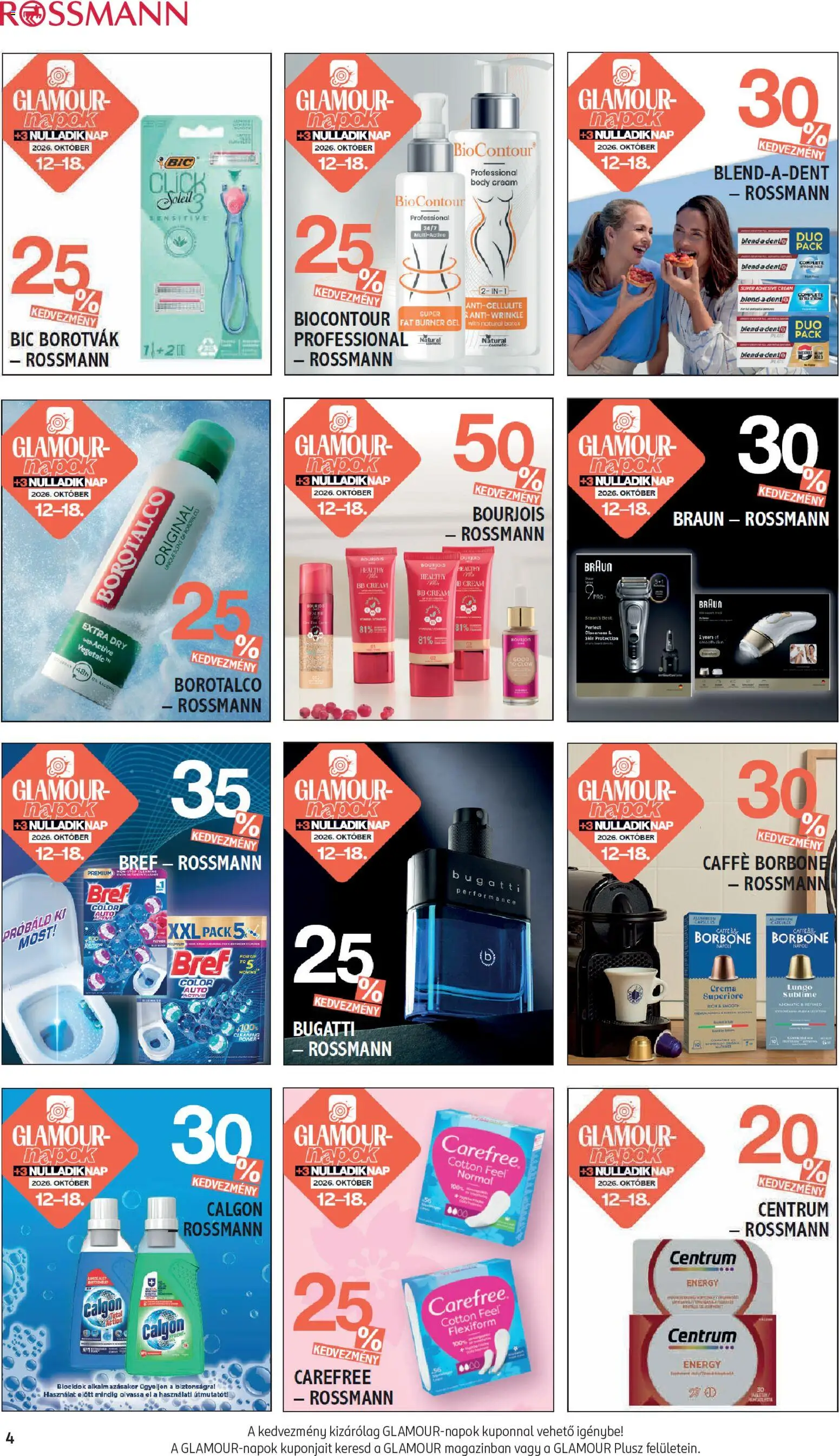 Rossmann akciós ujság - amely érvényes a következő dátumtól: 2026.10.12. | Oldal: 4