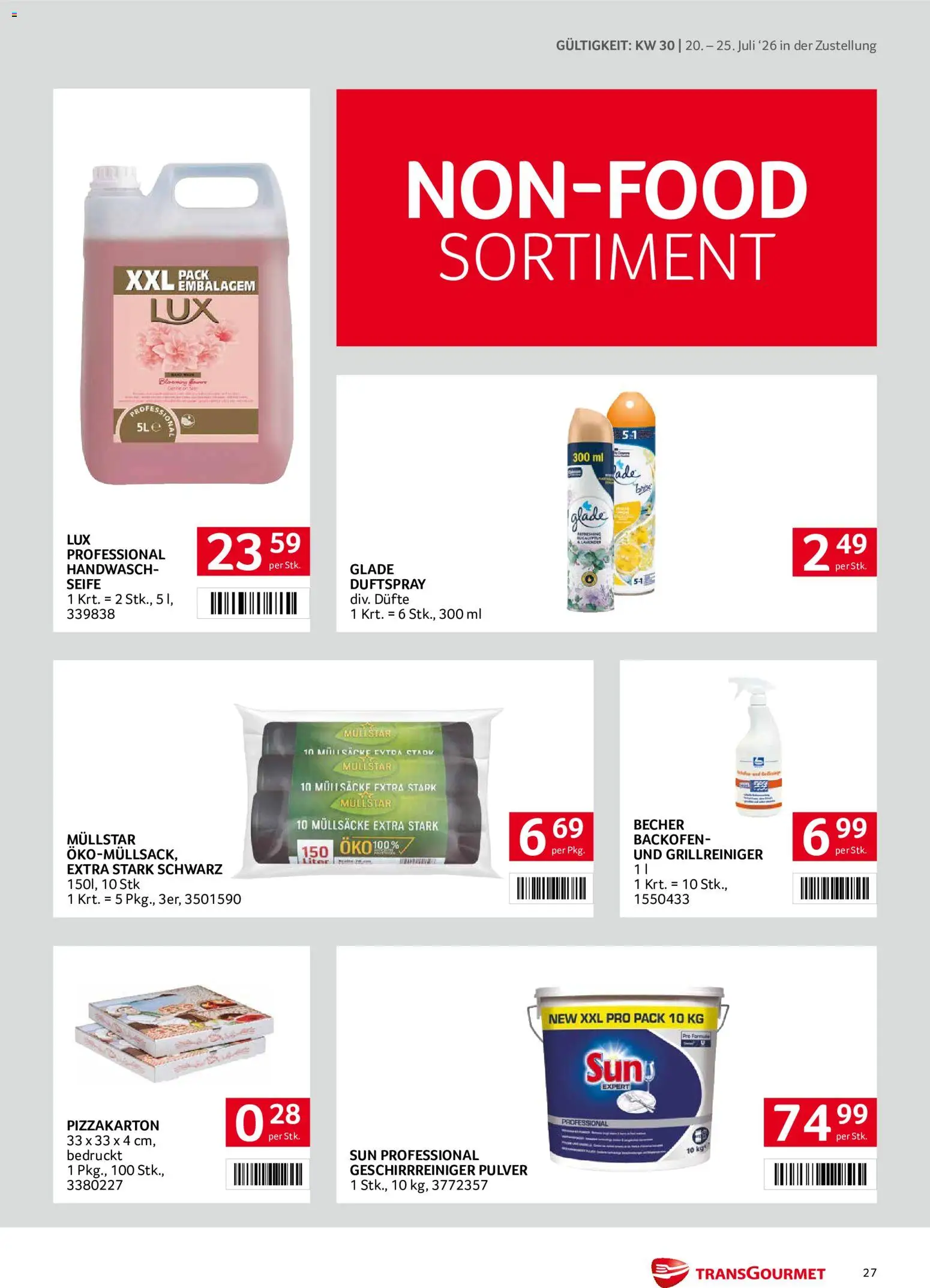 Transgourmet Zustellaktion gültig ab 20.07.2026 | Seite: 27 | Produkte: Seife