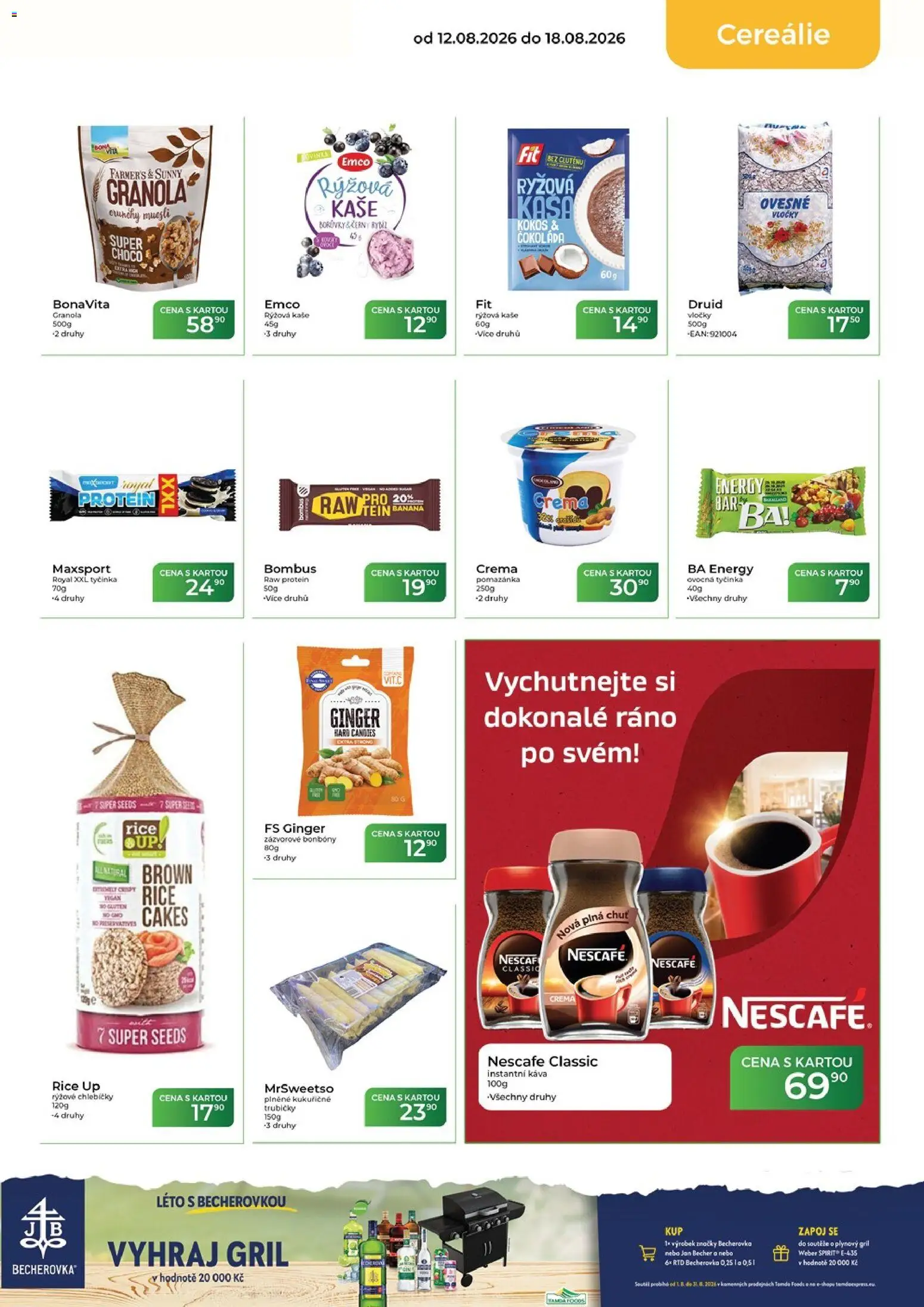 Tamda Foods leták od 12.08.2026 | Strana: 23 | Produkty: Čokoláda, Instantní káva, Vločky, Kaše