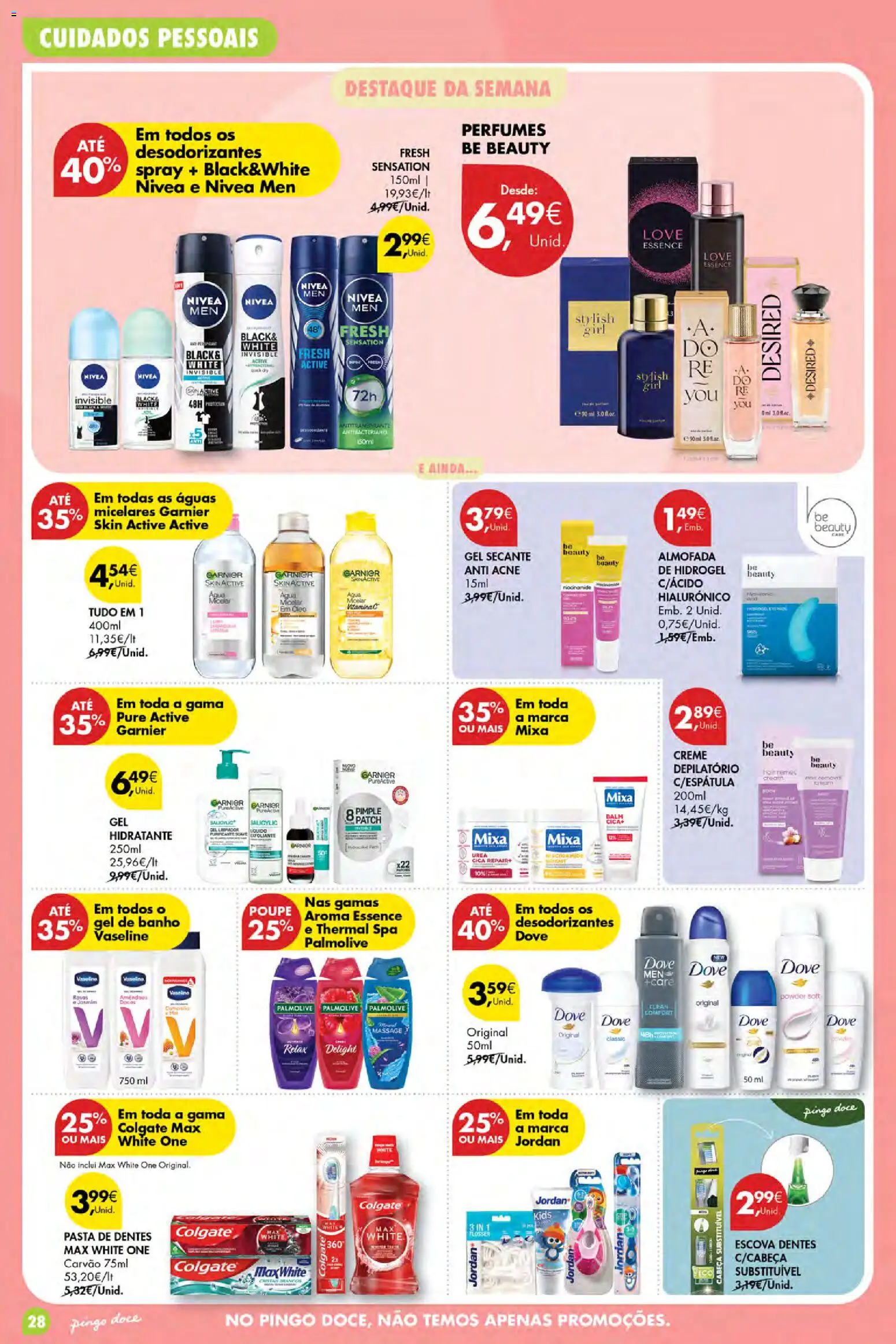 Pingo Doce Poupe Esta Semana Açores │ válido de 10/09/2026 | Página: 28 | Produtos: Perfumes, Gel de banho, Pasta de dentes, Creme