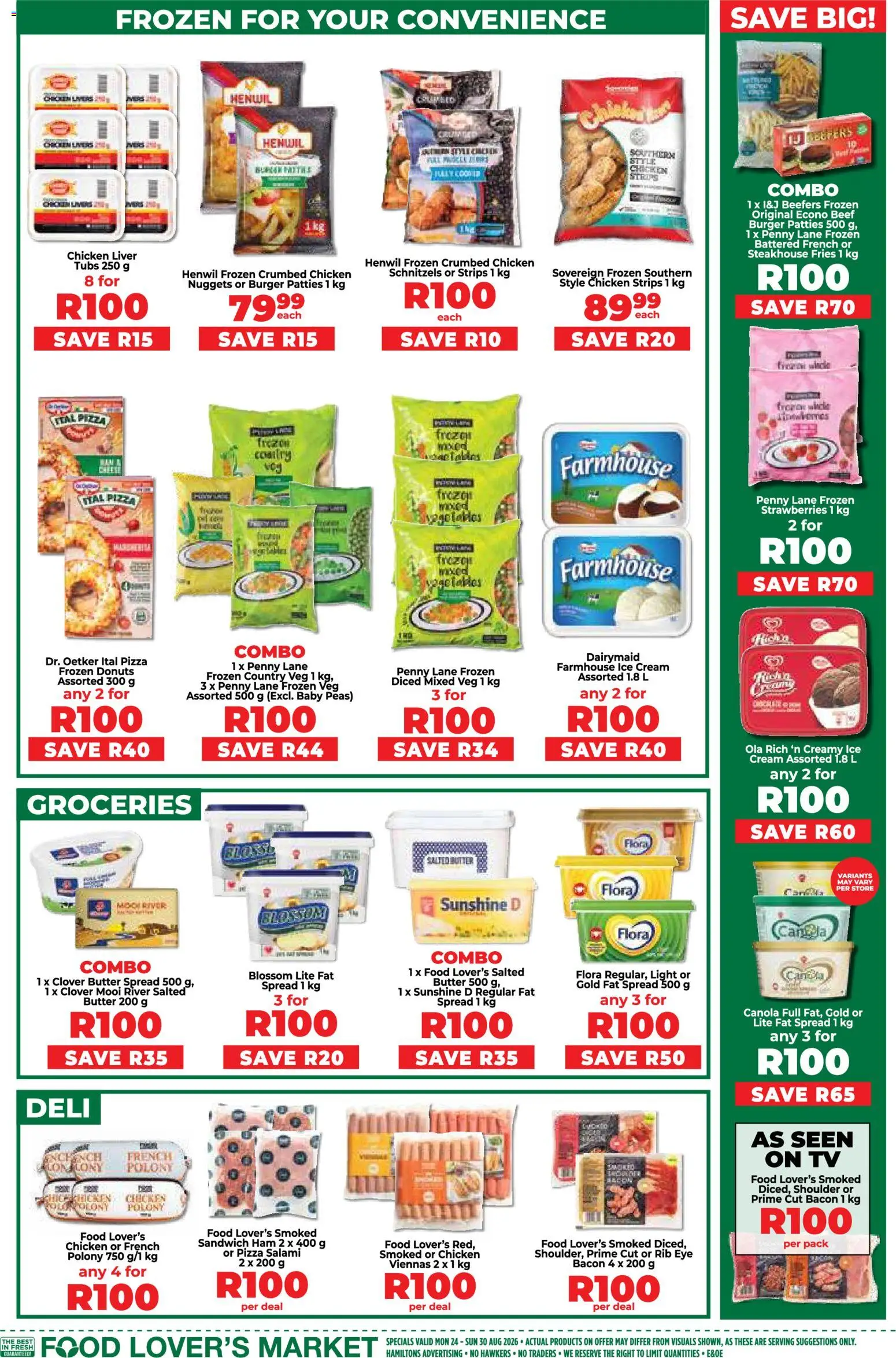 New Food Lover's Market catalogue – valid from 24/08/2026 | Page: 7 | Products: Butter, Light, Ham, Chicken