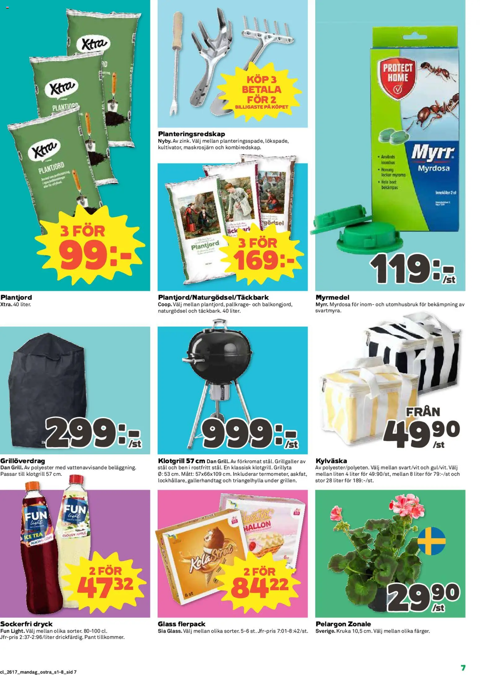 Stora Coop reklamblad aktuell från 20.04.2026 | Sida: 7 | Produkter: Pelargon, Kruka, Ananas, Kylväska