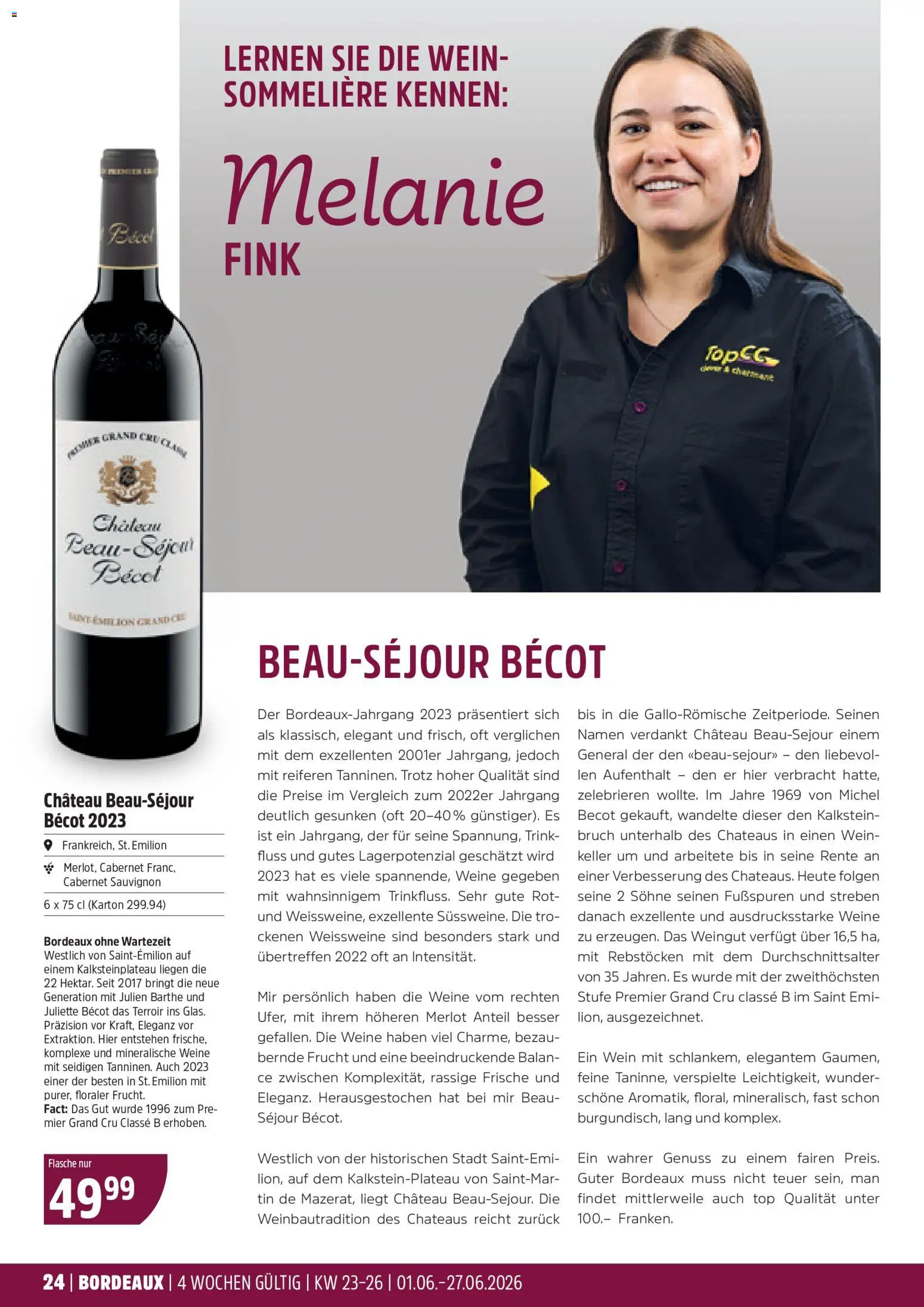TopCC aktionen Weinfestival – gültig ab 01.06.2026 | Seite: 24 | Produkte: Merlot, Wein, Top