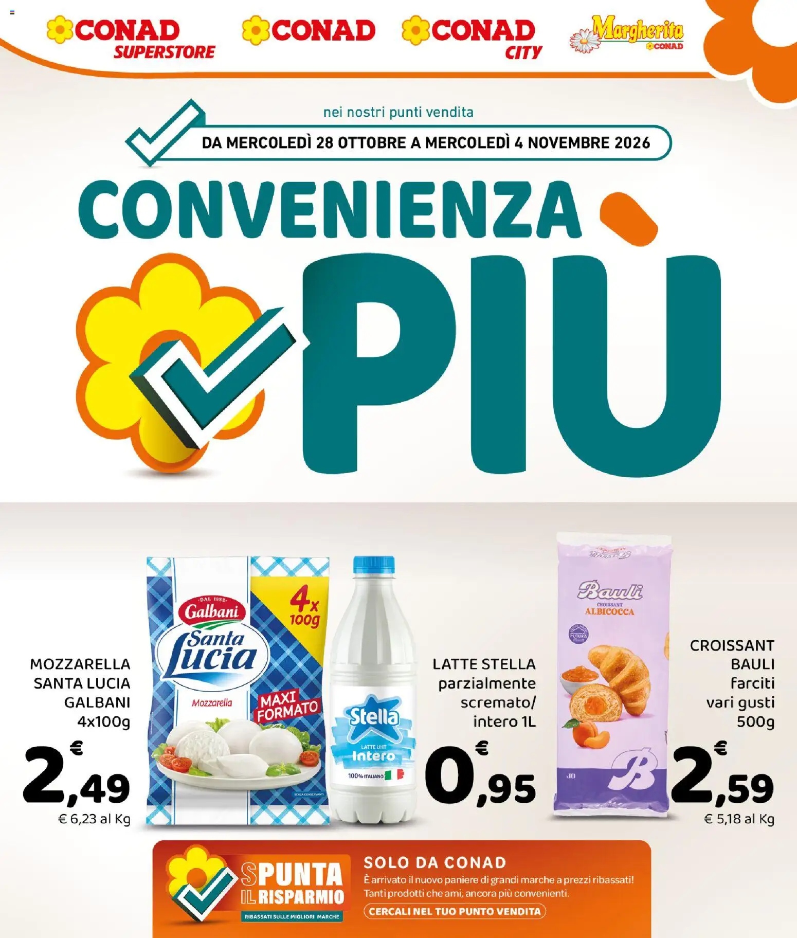 Volantino Conad del 28/10/2026 | Pagina: 1