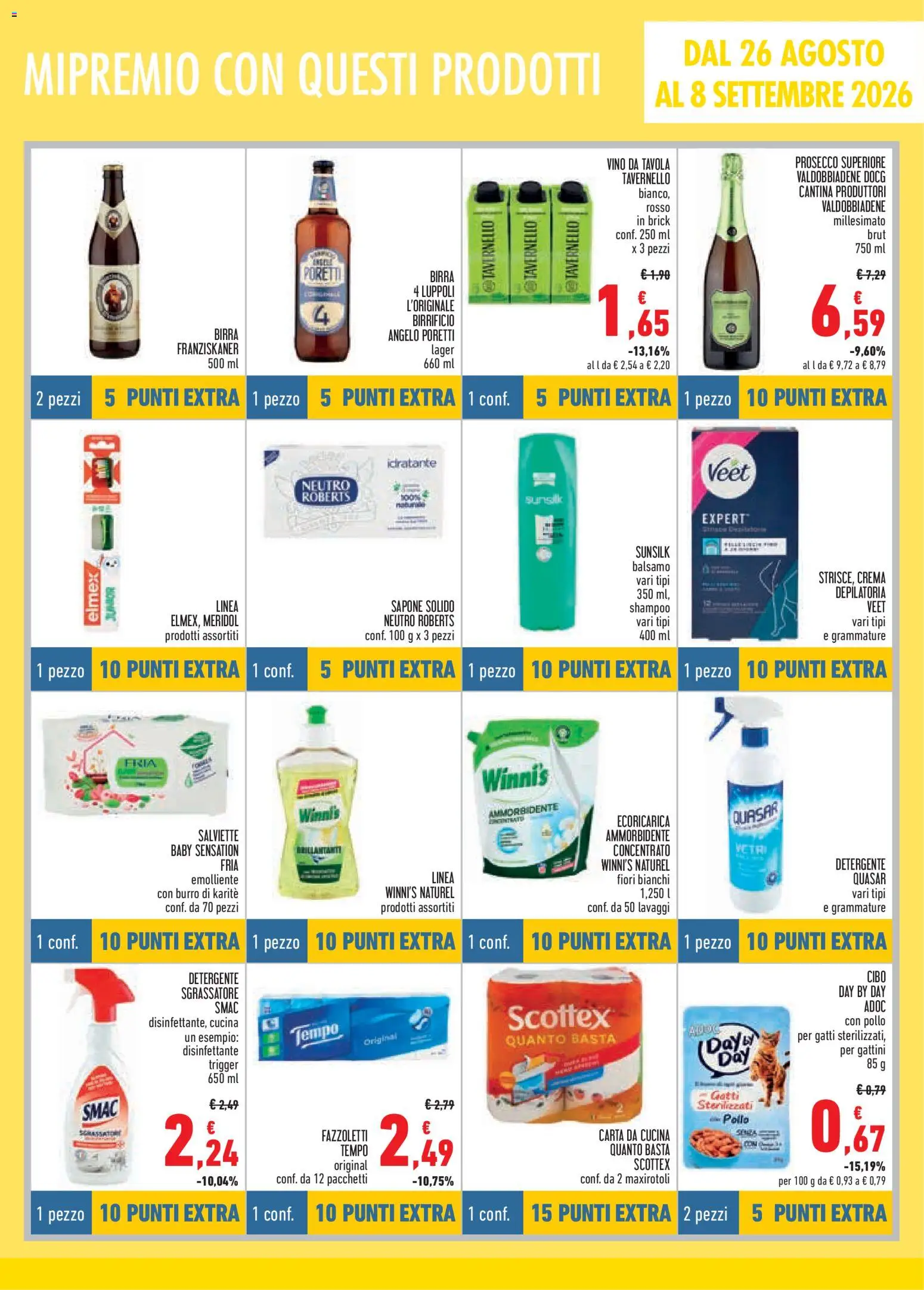 Volantino Conad del 12/08/2026 | Pagina: 11 | Prodotti: Crema, Sapone, Ammorbidente, Sgrassatore
