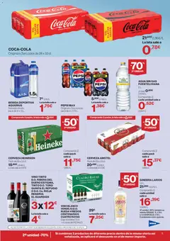 Vista previa Hipercor catálogo válido desde el 18/06/2026 | Página: 5 | Productos: Ron, Cerveza, Ginebra, Σπανάκι
