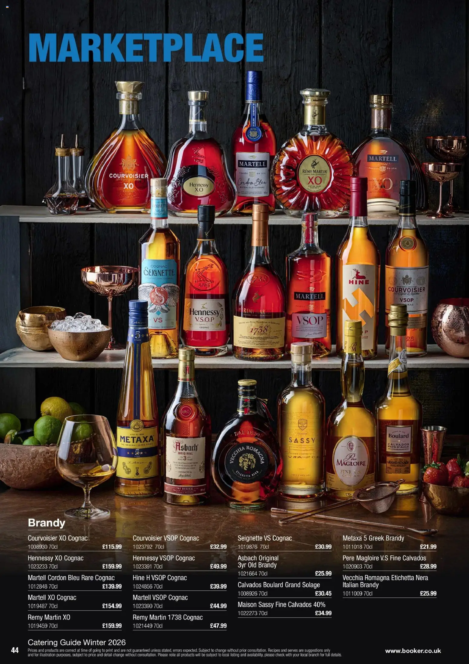 {H1} | Page: 44 | Products: Cognac, Coffee, Wine, Brandy