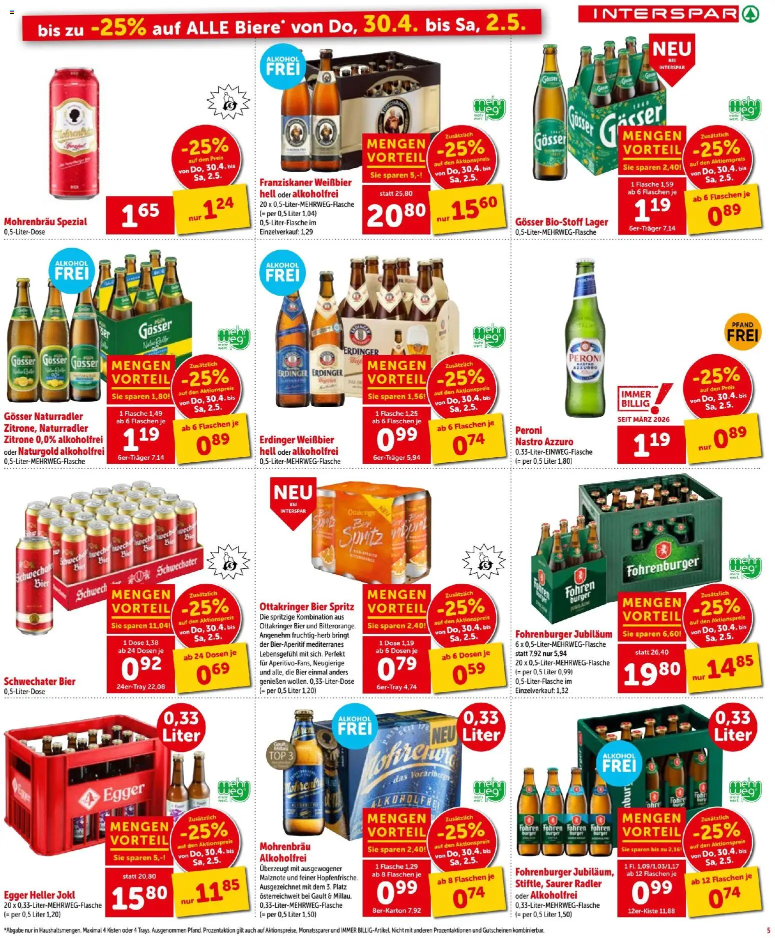 Die besten Angebote | Interspar - Flugblatt ab 30.04.2026 | - Jetzt stöbern! | Österreich