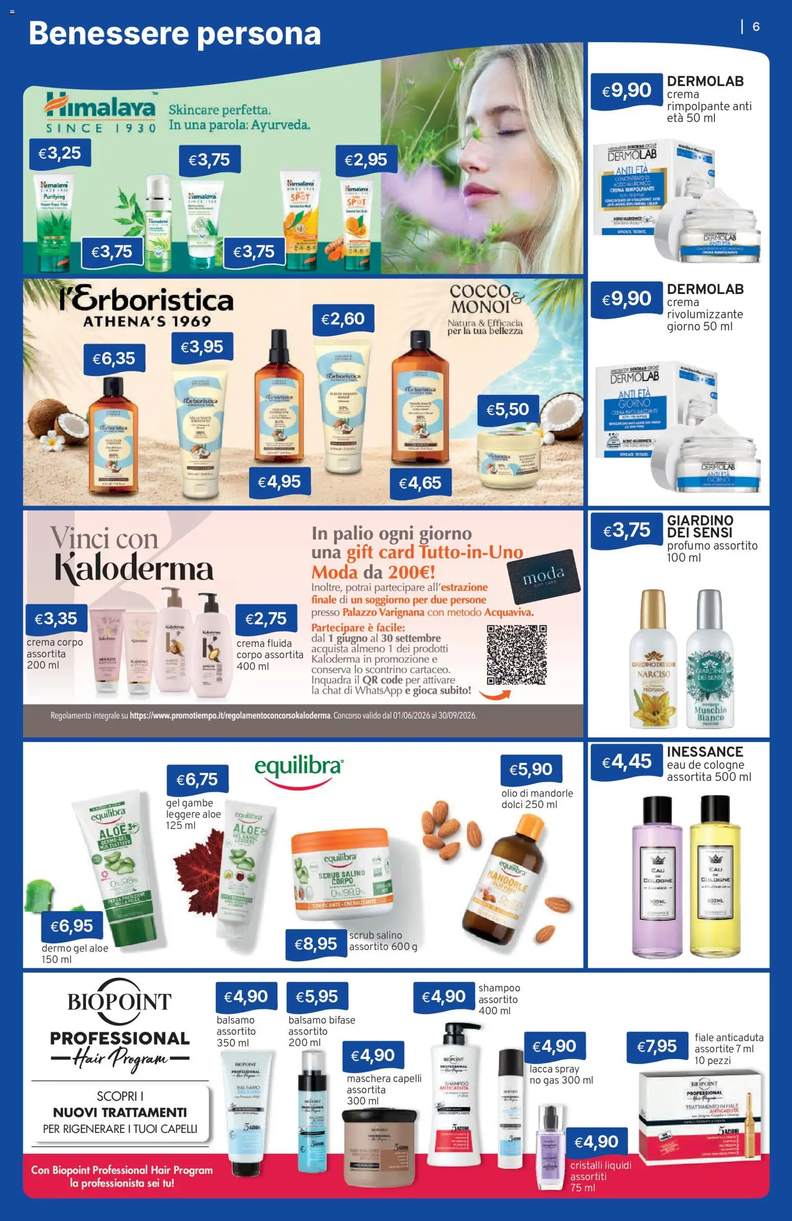 Volantino Sirene Blu del 01/09/2026 | Pagina: 6 | Prodotti: Maschera, Lacca, Olio, Mandorle