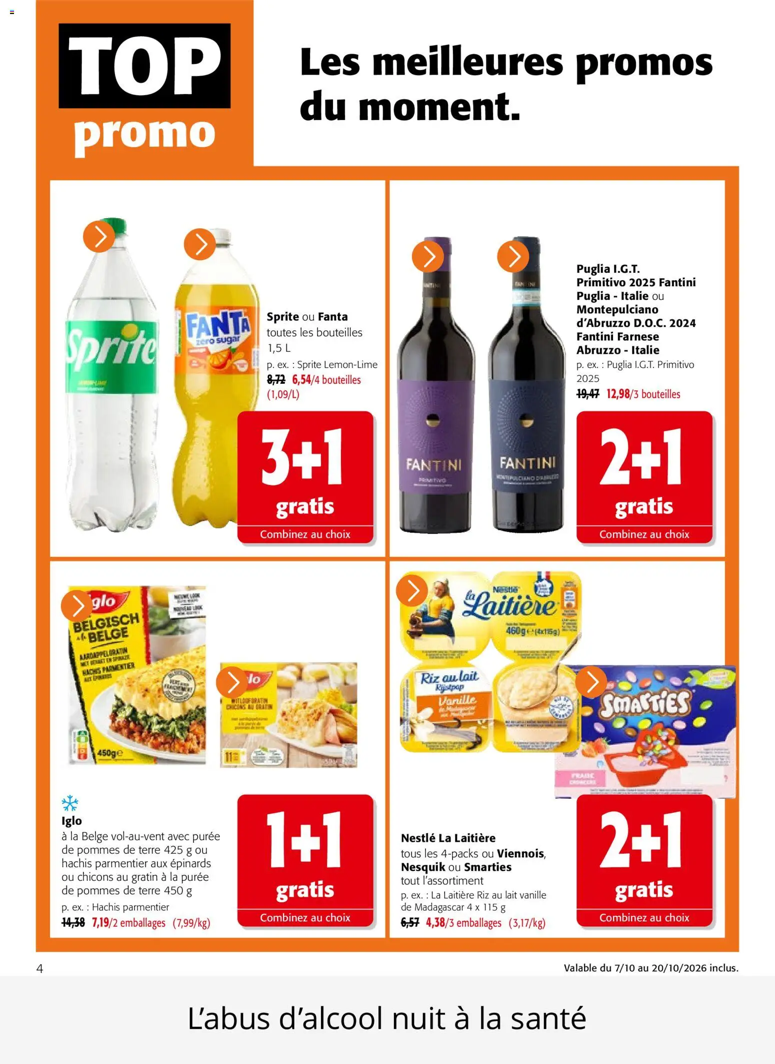 {H1} | Page: 4 | Produits: Riz au lait, Vanille, Lait, Pommes