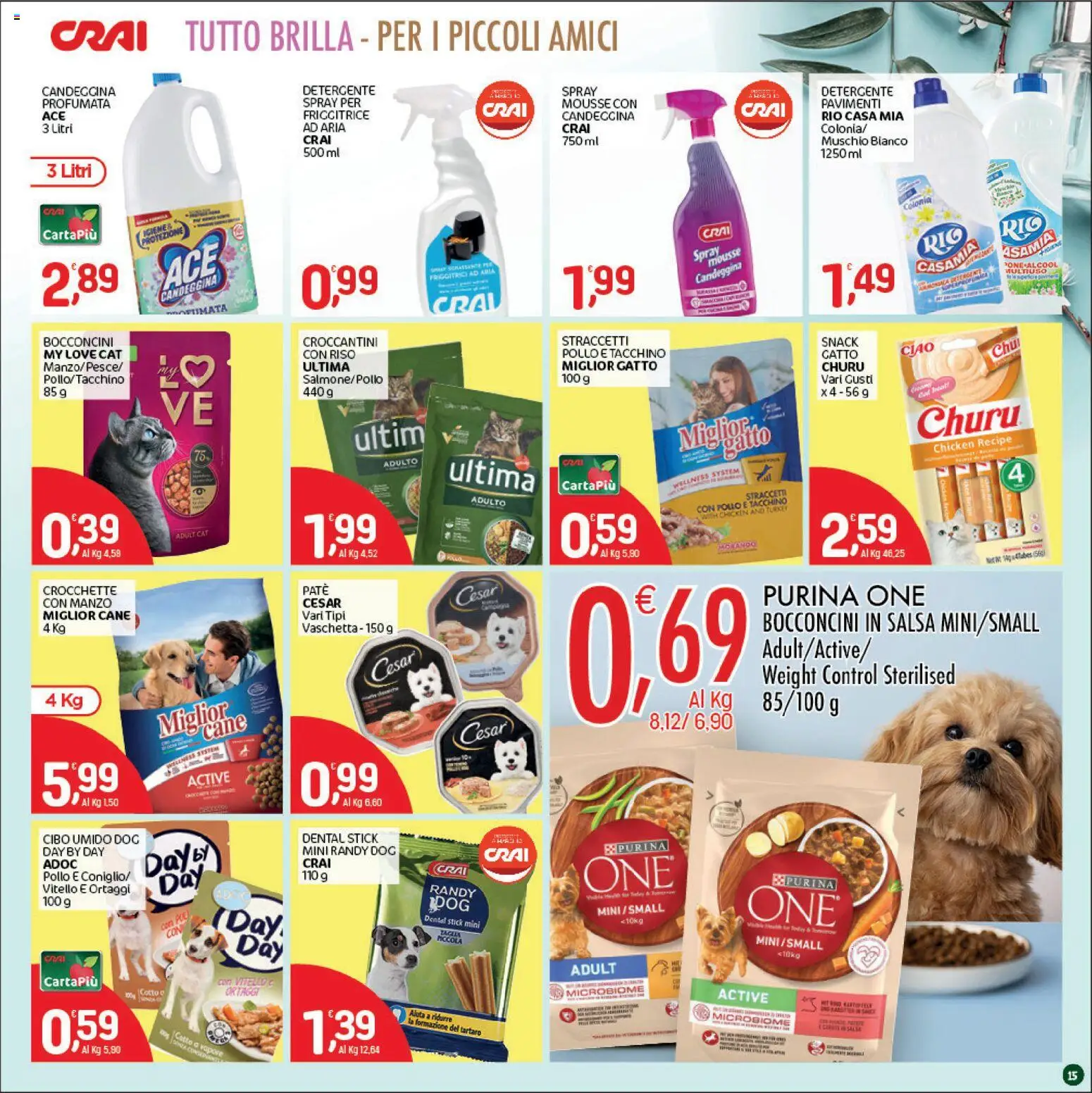 Volantino CRAI del 28.05.2026 | Pagina: 15 | Prodotti: Pollo, Detergente, Manzo, Tacchino