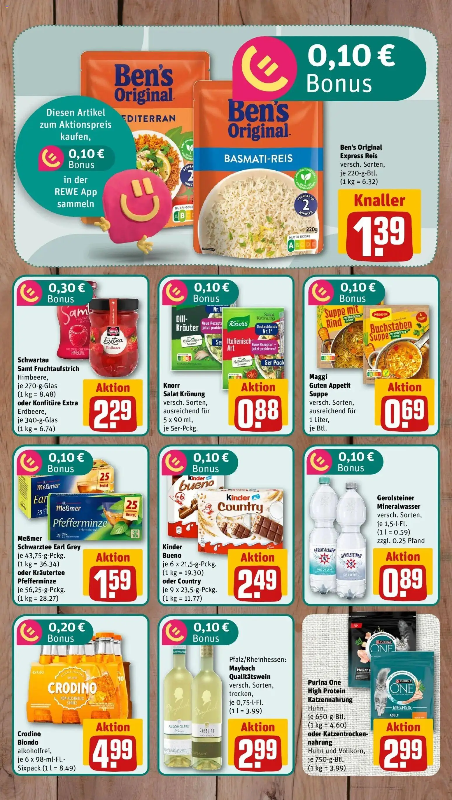 REWE Prospekt ab 07.09.2026 zum Blättern » Angebote | Seite: 8 | Produkte: Maggi, Messmer, Mineralwasser, Kräutertee