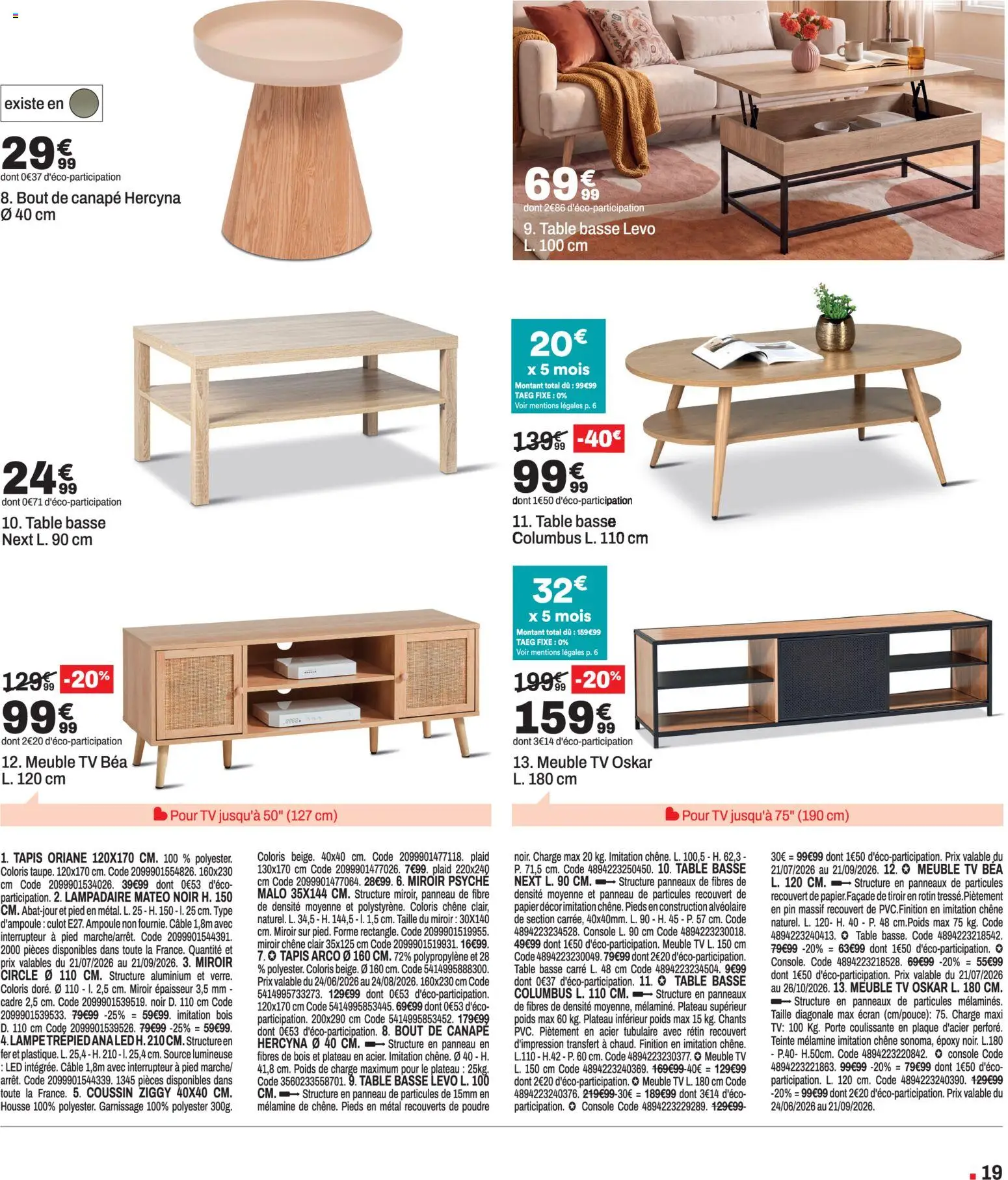 {H1} | Page: 19 | Produits: Câble, Interrupteur, Porte, Lampe