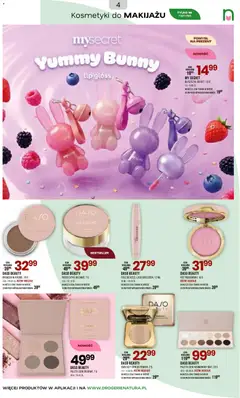 Pogląd oferty "Drogerie Natura gazetka" - ważna od 18.05.2026 | Strona: 4 | Produkty: Kosmetyki, Bronzer, Róż, Błyszczyk