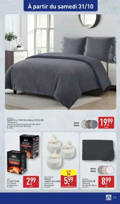 Aldi - Prévisualisation de PARURE DE LIT TEDDY OU FLANELLE CÔTELÉE, Contient une housse de couette d'env. 240 x 220 cm et 2 taies d'oreiller d'env. 65 x 65 cm. valide à partir de 27/10/2026 | Page: 43