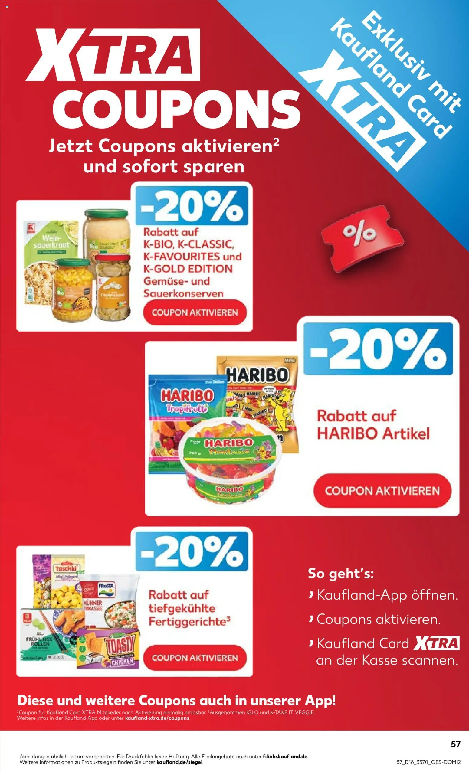 Kaufland Prospekt Frankfurt (Oder)	 – gültig ab 30.04.2026 | Seite: 57 | Produkte: Haribo, Iglo, Gemüse, Wein