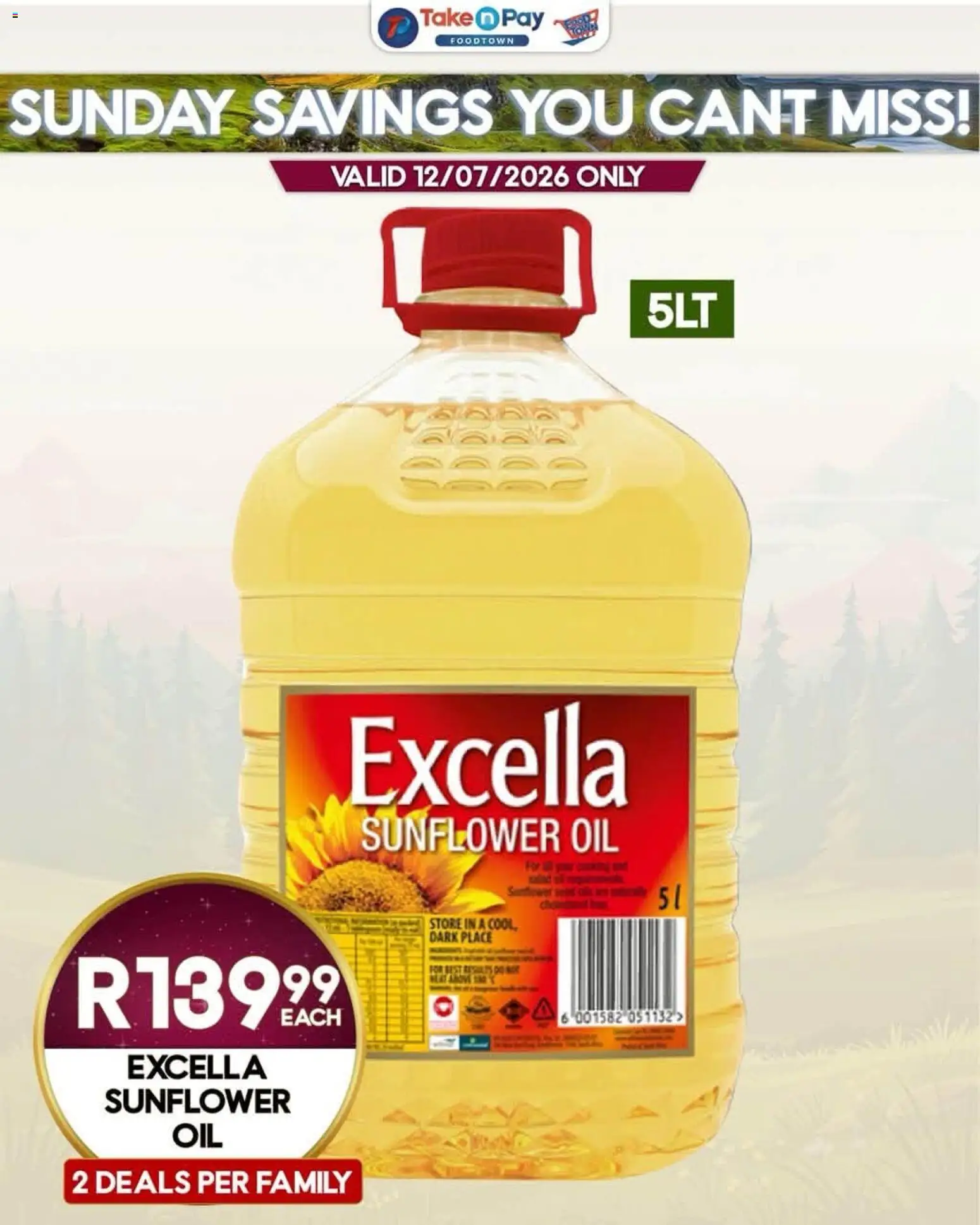 New Take n Pay catalogue – valid from 12/07/2026 | Page: 4 | Products: Oil