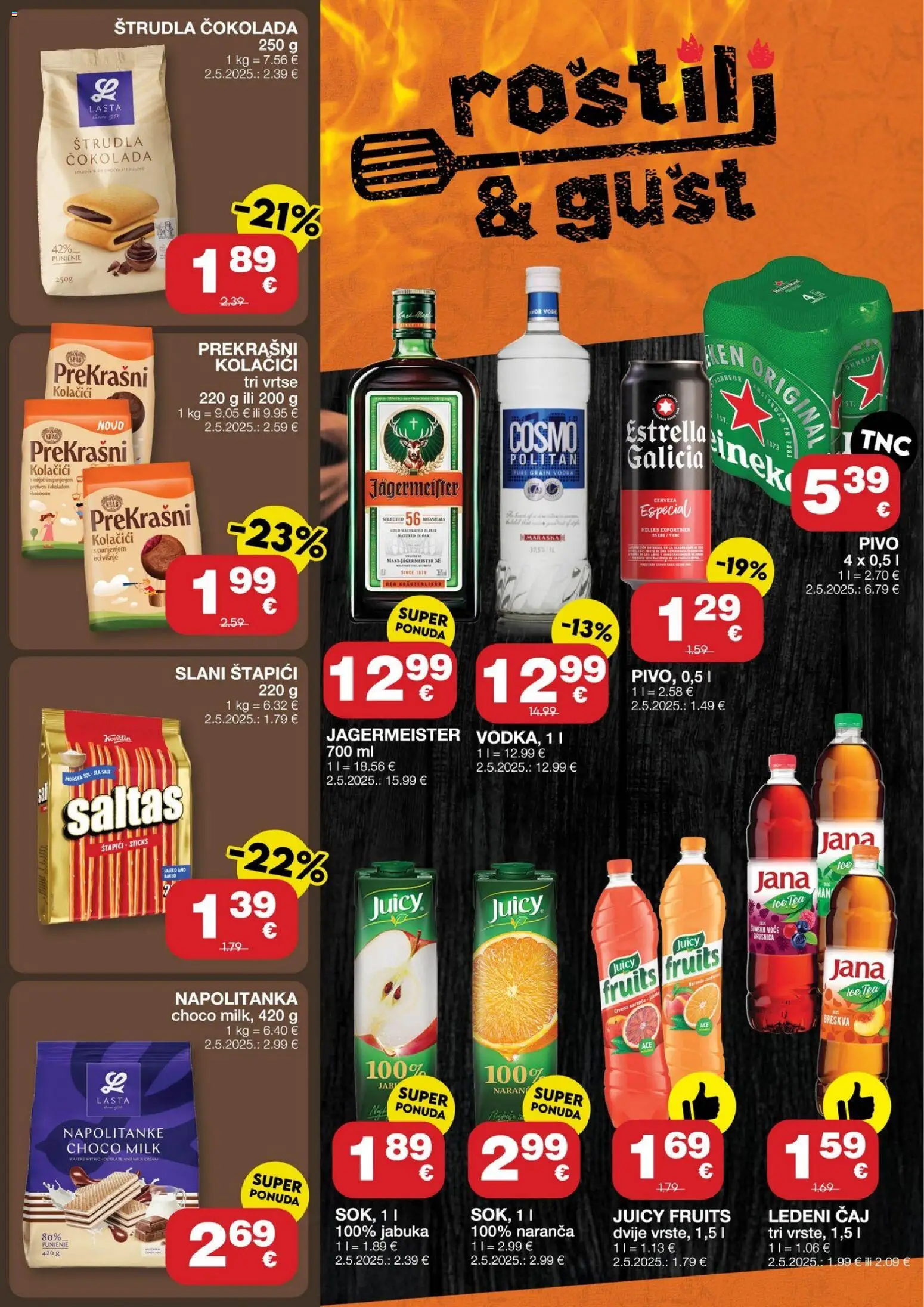 Stanić Diskont katalog | vrijedi od 23.07.2026 | Stranica: 8 | Proizvodi: Pivo, Ledeni čaj, Kolačići, Vodka