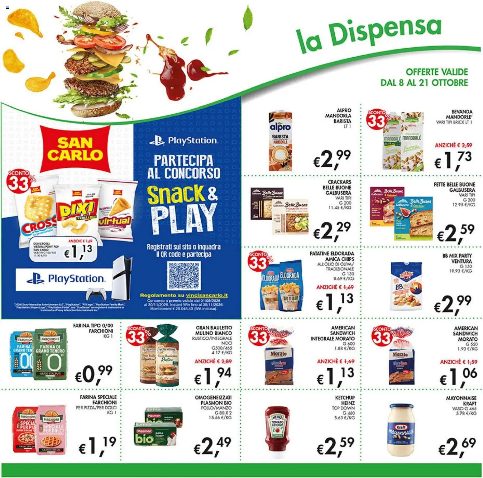 Volantino Coal del 08/10/2026 | Pagina: 16 | Prodotti: Ketchup, Mandorla, Farina, Mandorle