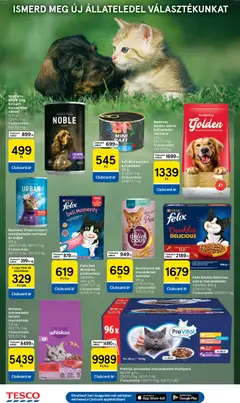 Tesco aktuális akciós újság - amely érvényes a következő dátumtól: 2026.07.30. | Oldal: 26 | Termékek: Macskaeledel, Kutyaeledel, Whiskas