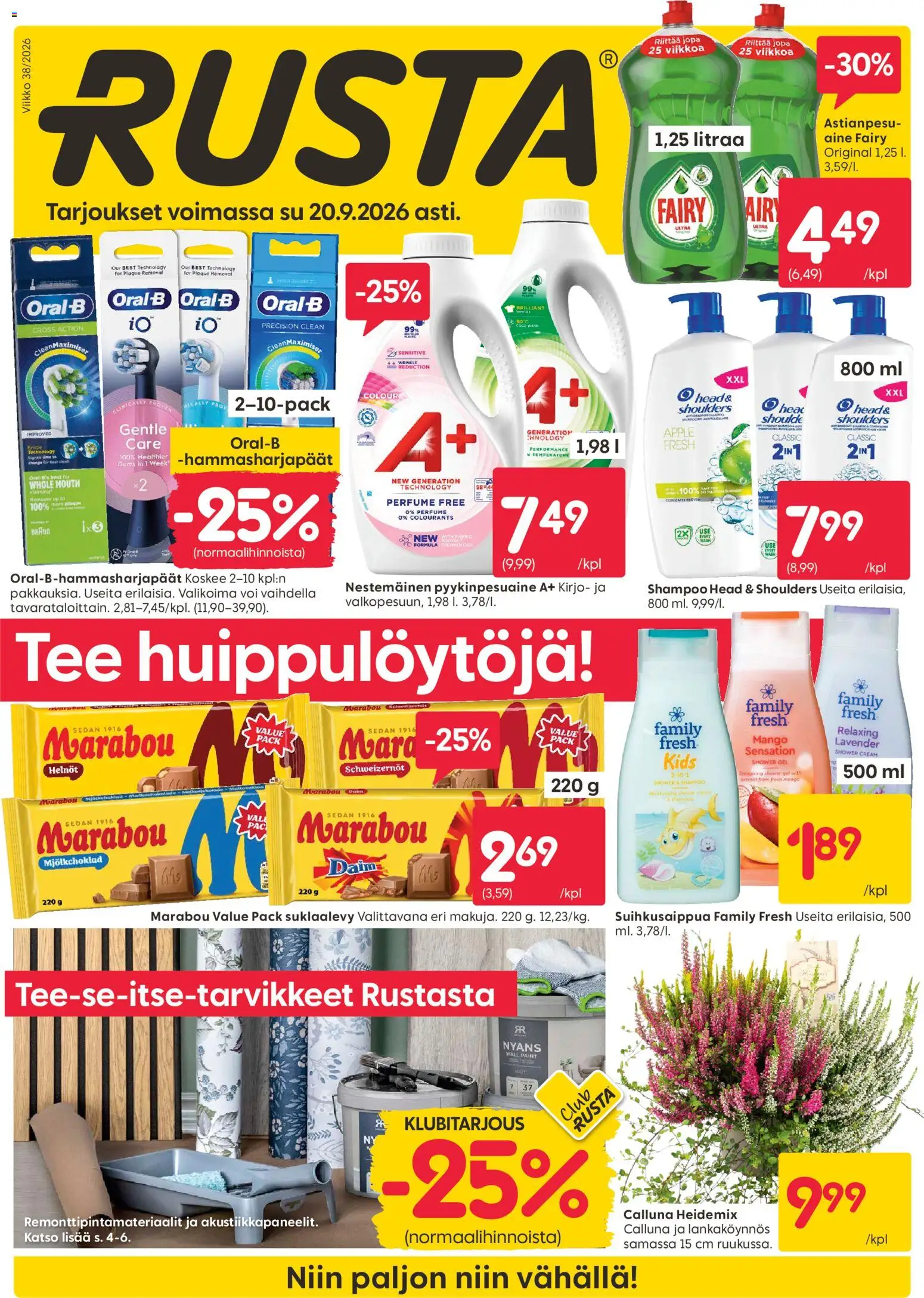 Rusta tarjoukset – voimassa 14/09/2026 alkaen | Sivu: 1