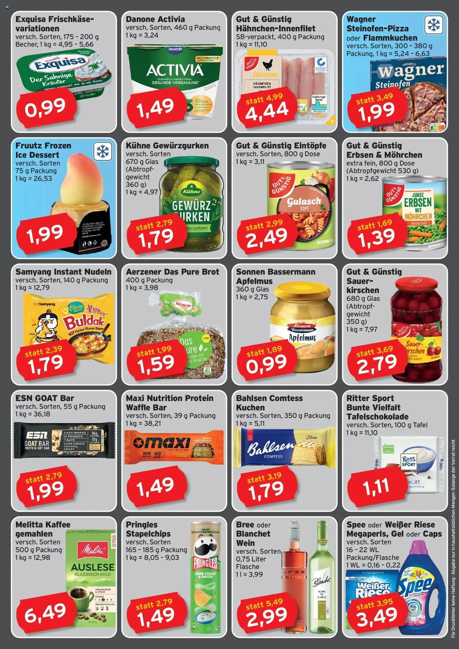 CAP Markt Prospekt Güstrow – gültig ab 05.10.2026 | Seite: 2 | Produkte: Activia, Hahnchen, Kirschen, Apfelmus