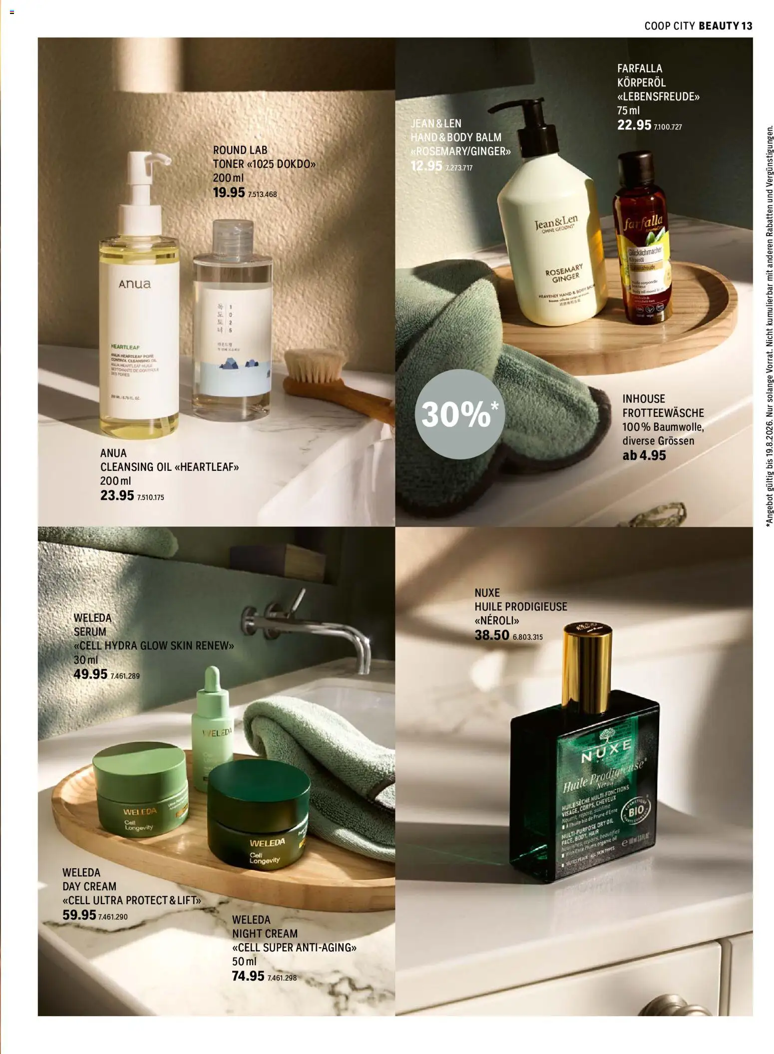 Coop City aktionen – gültig ab 17.08.2026 | Seite: 13 | Produkte: Serum, Toner