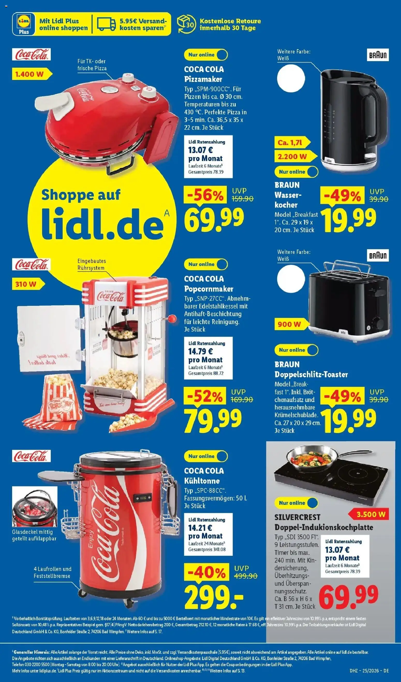 Lidl Prospekt Ebersbach – gültig ab 15.06.2026 | Seite: 43 | Produkte: Kocher, Cola, Brot, Telefon