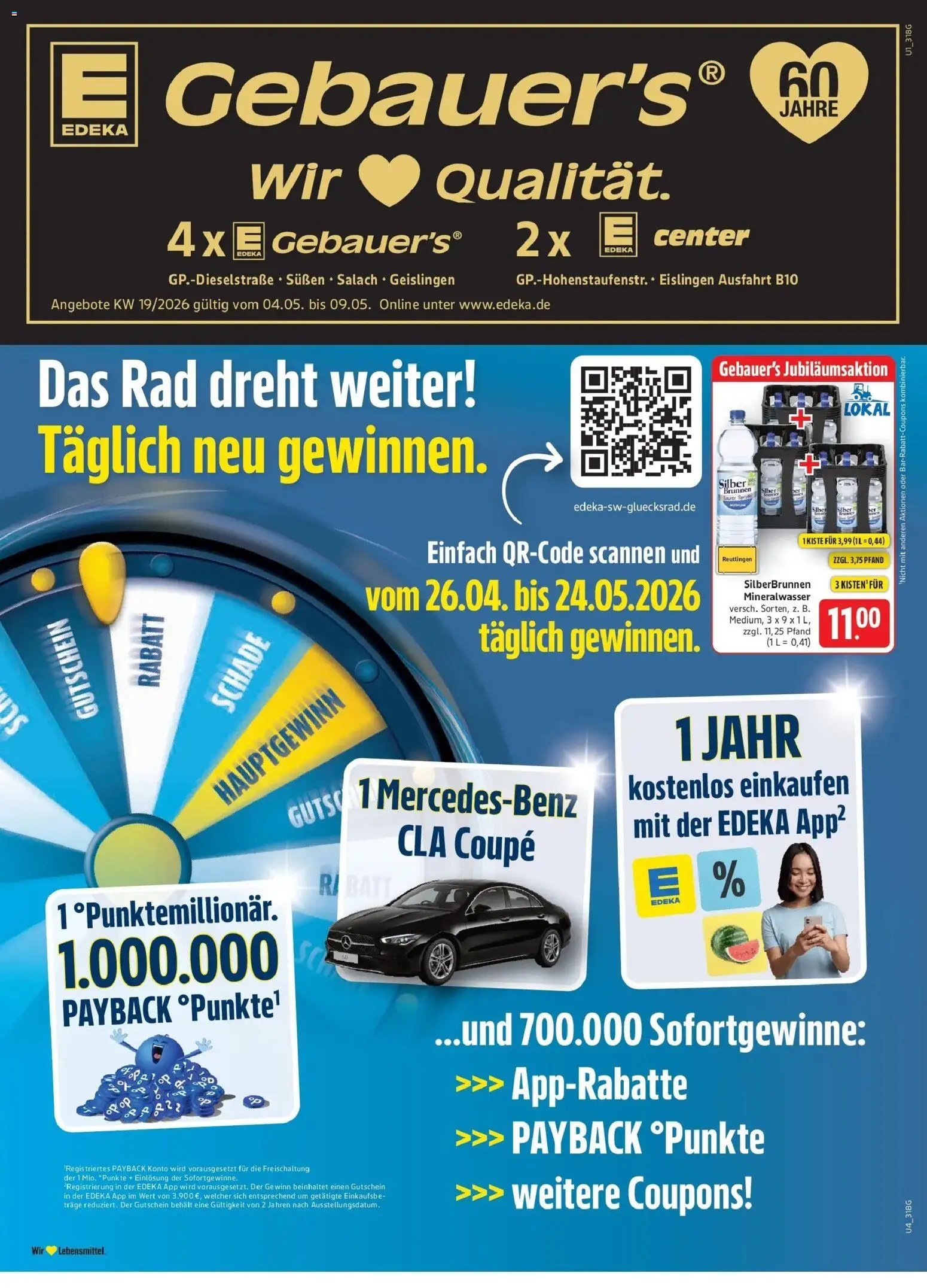 Edeka prospekt Geislingen	 – gültig ab 04.05.2026 | Seite: 1 | Produkte: Mineralwasser