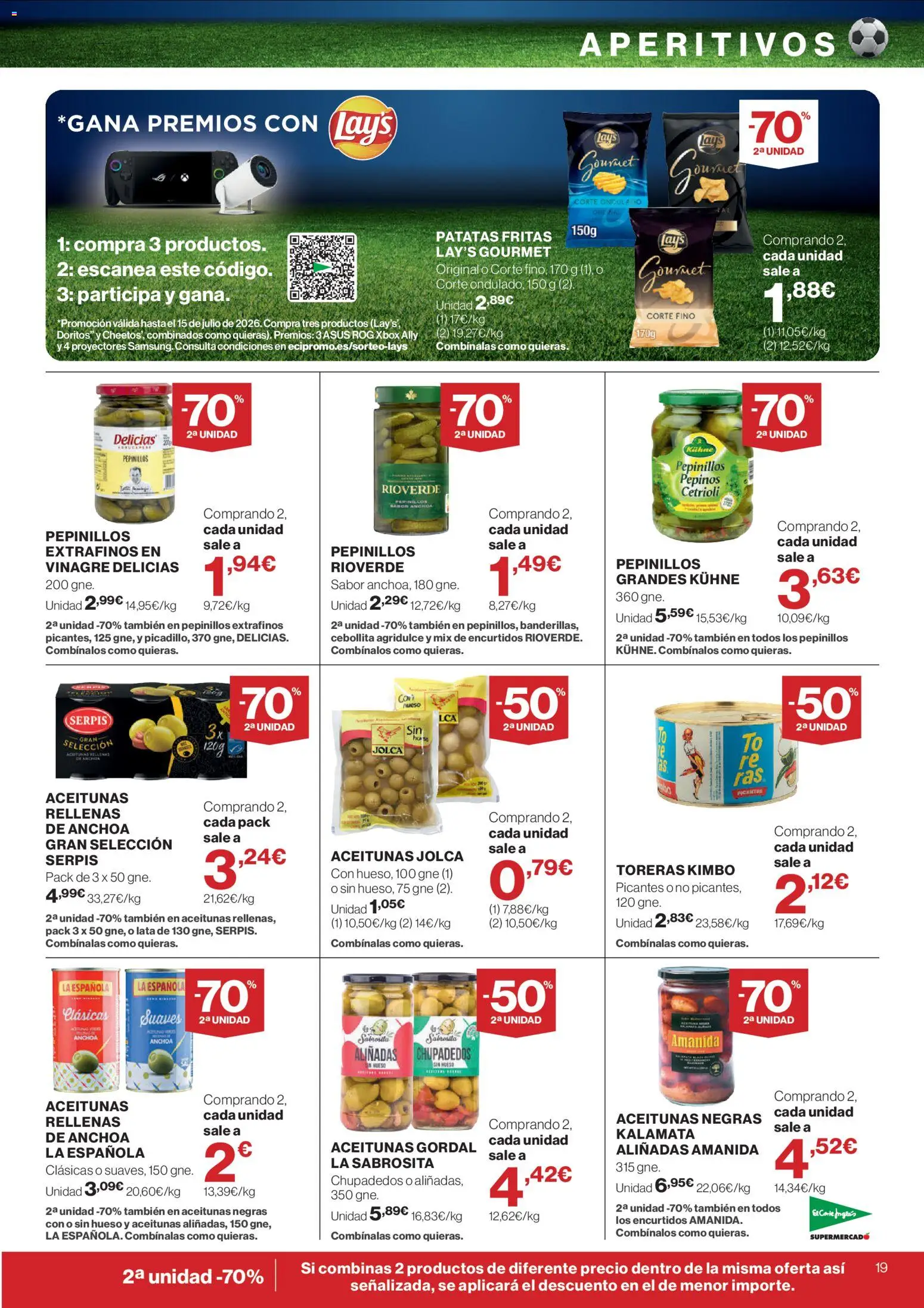 El Corte Inglés ofertas │ válido desde el 04.06.2026 | Página: 19 | Productos: Pepinos, Xbox, Anchoa, Δεξαμενή