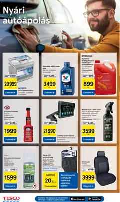 Tesco aktuális akciós újság - amely érvényes a következő dátumtól: 18.06.2026 | Oldal: 36 | Termékek: Akkumulátor, Szőnyeg, Olaj
