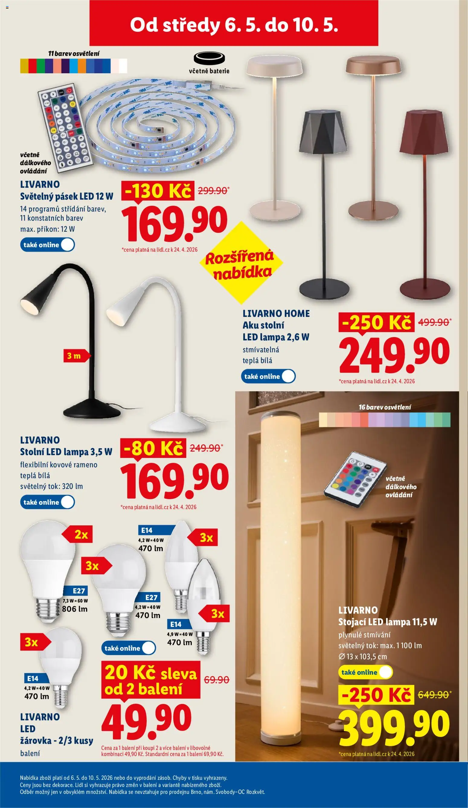 Lidl leták od 06.05.2026 | Strana: 37 | Produkty: LED lampa, Baterie, Lampa, LED