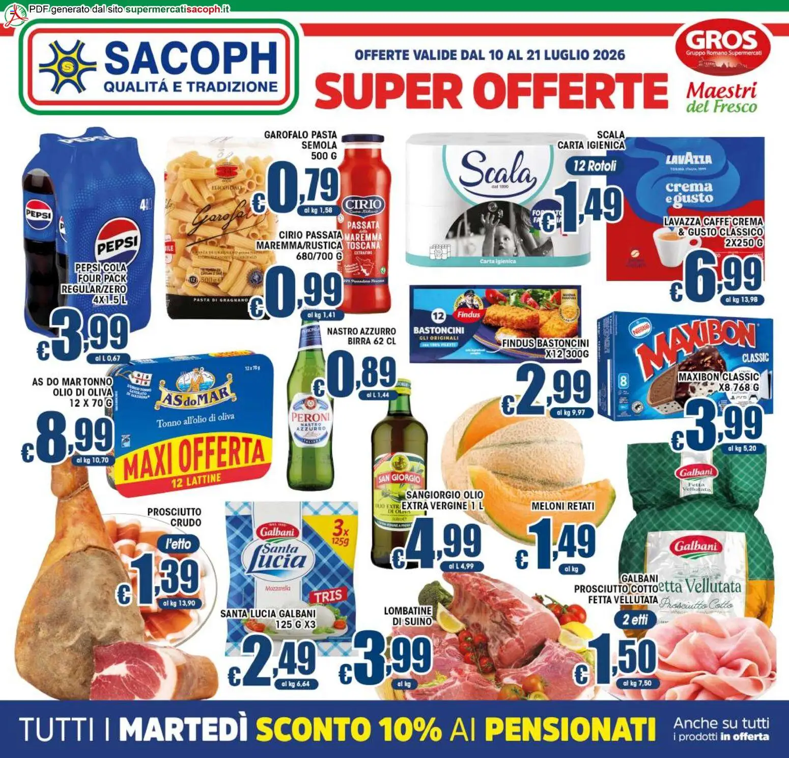 Volantino Sacoph del 10/07/2026 | Pagina: 1
