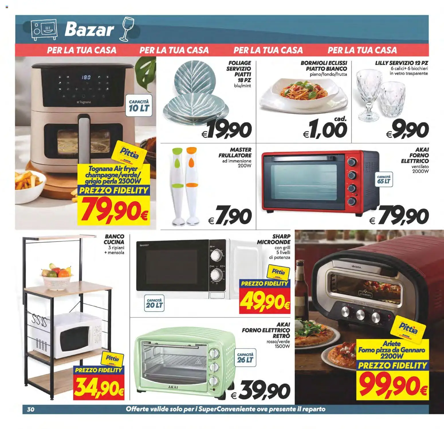 Volantino SuperConveniente del 13/10/2026 | Pagina: 30 | Prodotti: Microonde, Pizza, Piatti, Piatto