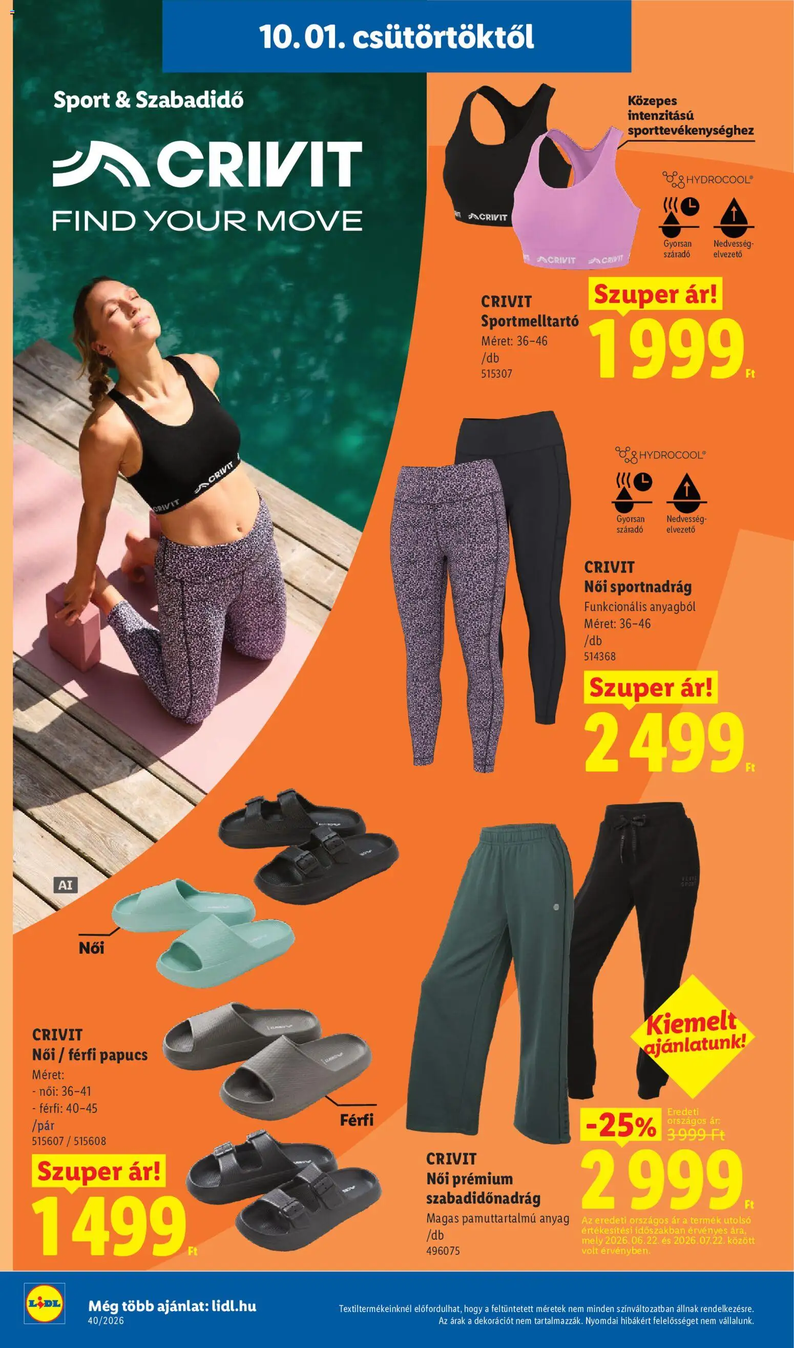 Lidl akciós ujság - amely érvényes a következő dátumtól: 2026.10.01. | Oldal: 16