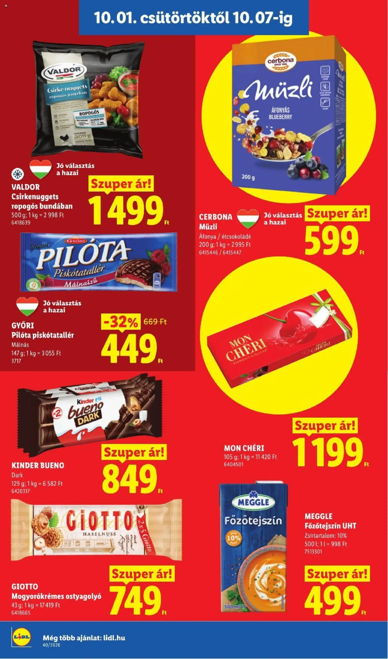 Lidl akciós ujság - amely érvényes a következő dátumtól: 2026.10.01. | Oldal: 18