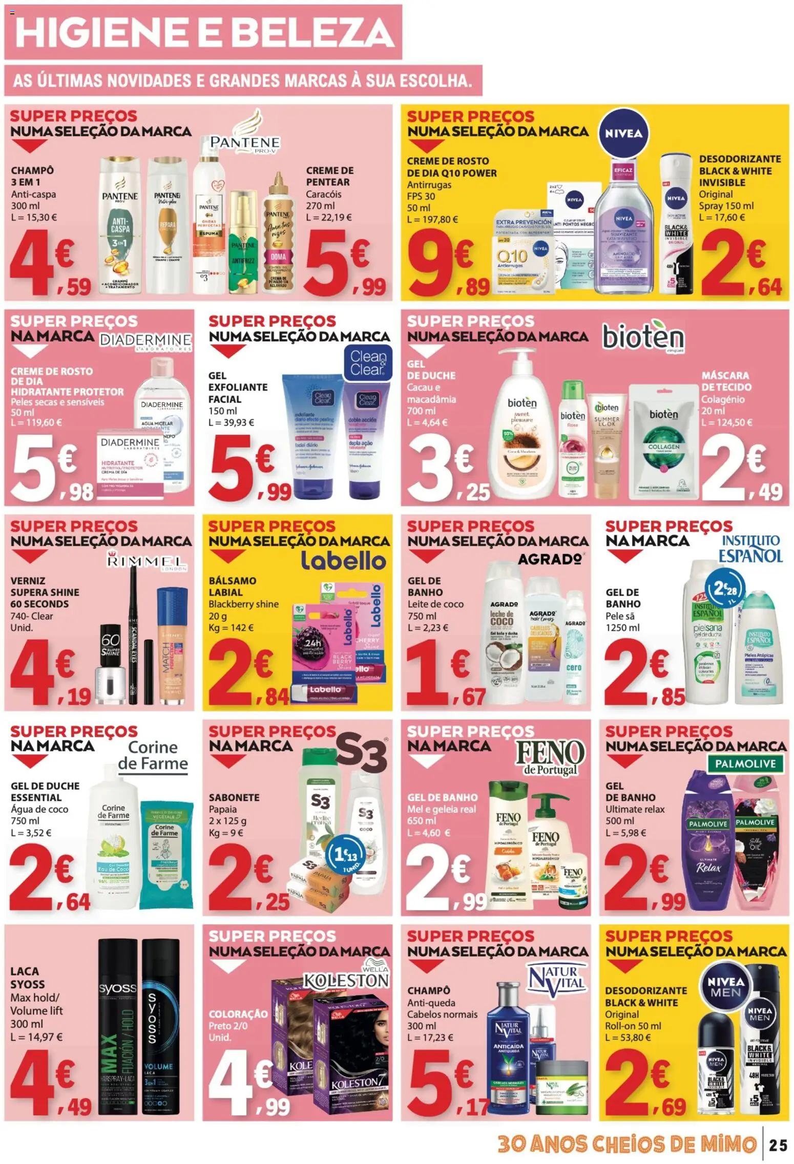 E.Leclerc folheto │ válido de 04.06.2026 | Página: 25 | Produtos: Gel de banho, Desodorizante, Sabonete, Leite
