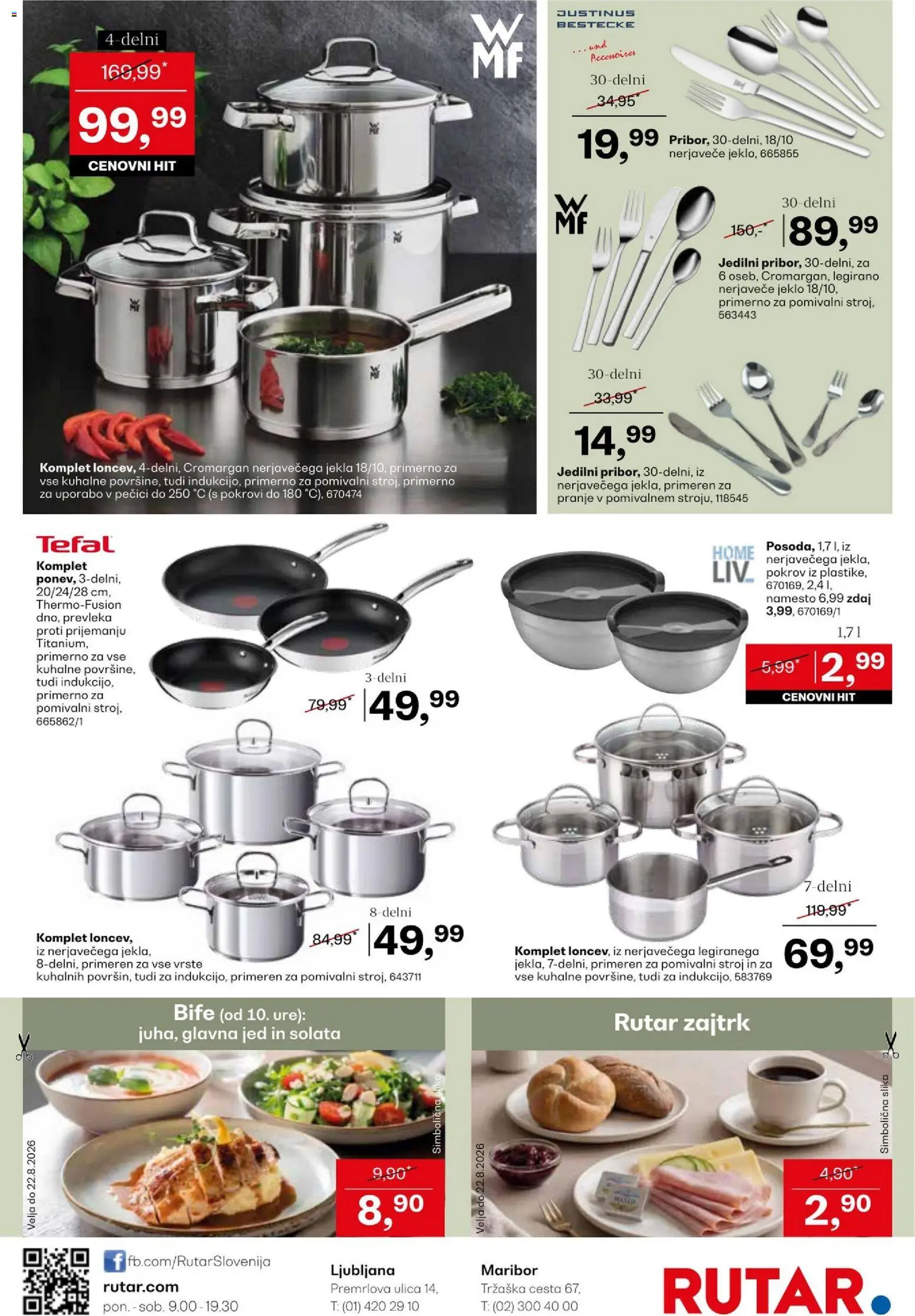 Novi Rutar katalog ponudbe – veljaven od 18.08.2026 | Stran: 24 | Izdelki: Pomivalni stroj, Prevleka, Solata