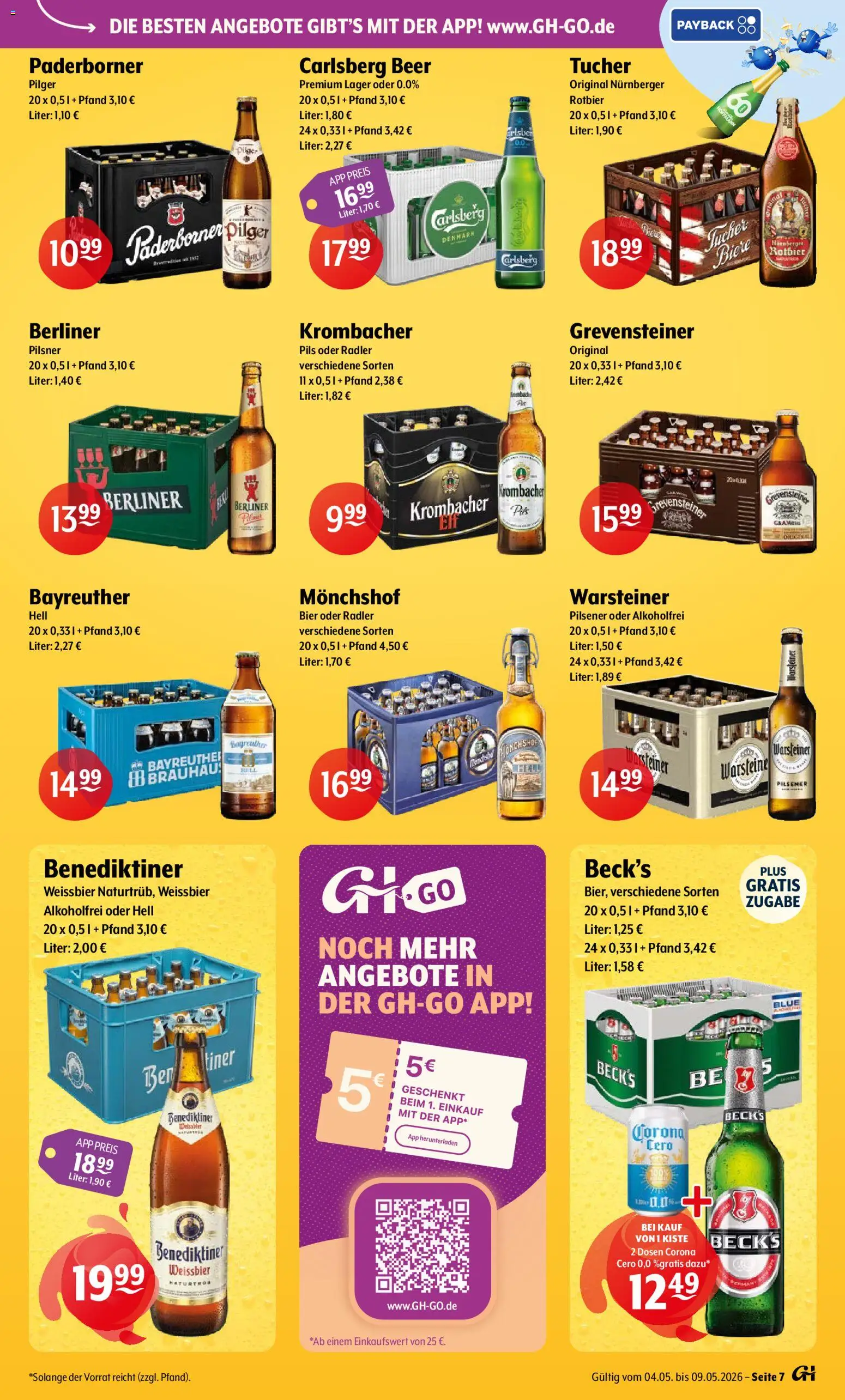 Getränke Hoffmann - Nordrhein - Westfalen – gültig ab 04.05.2026 | Seite: 7 | Produkte: Berliner, Monchshof, Pils, Radler