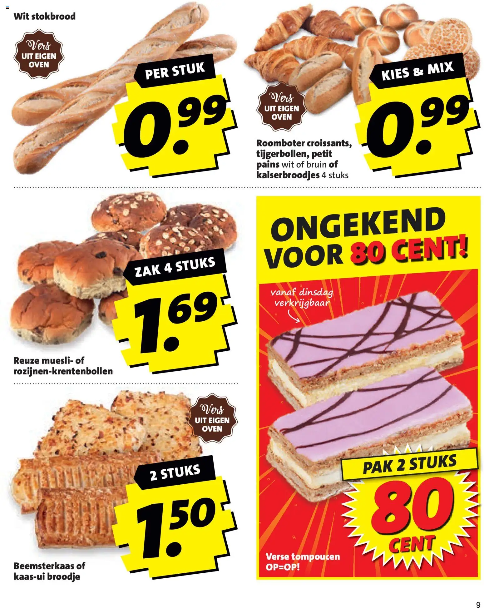 {H1} | Pagina: 9 | Producten: Roomboter, Zak, Muesli, Oven