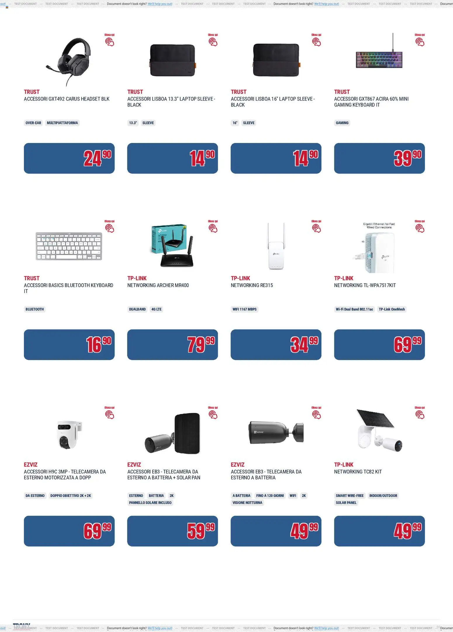 Volantino Trony del 21.05.2026 | Pagina: 6 | Prodotti: Laptop, Batteria