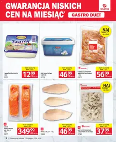 Pogląd oferty "Selgros cash&carry gazetka - Gastro Duet" - ważna od 07.05.2026 | Strona: 2 | Produkty: Krewetki, Łosoś, Ser, Twaróg
