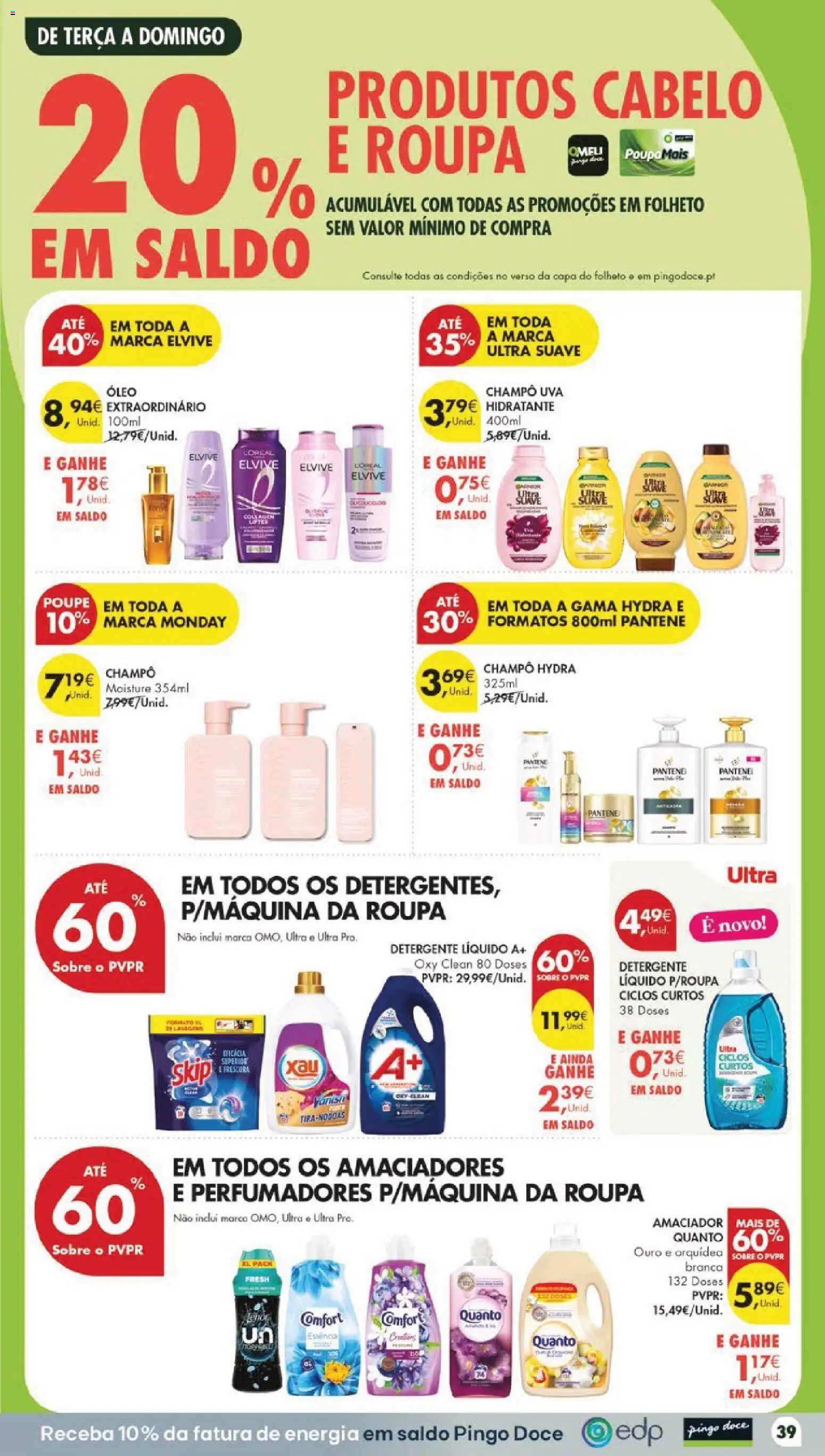 Pingo Doce folheto │ válido de 16.06.2026 | Página: 43 | Produtos: Shampoo, Detergente, Óleo