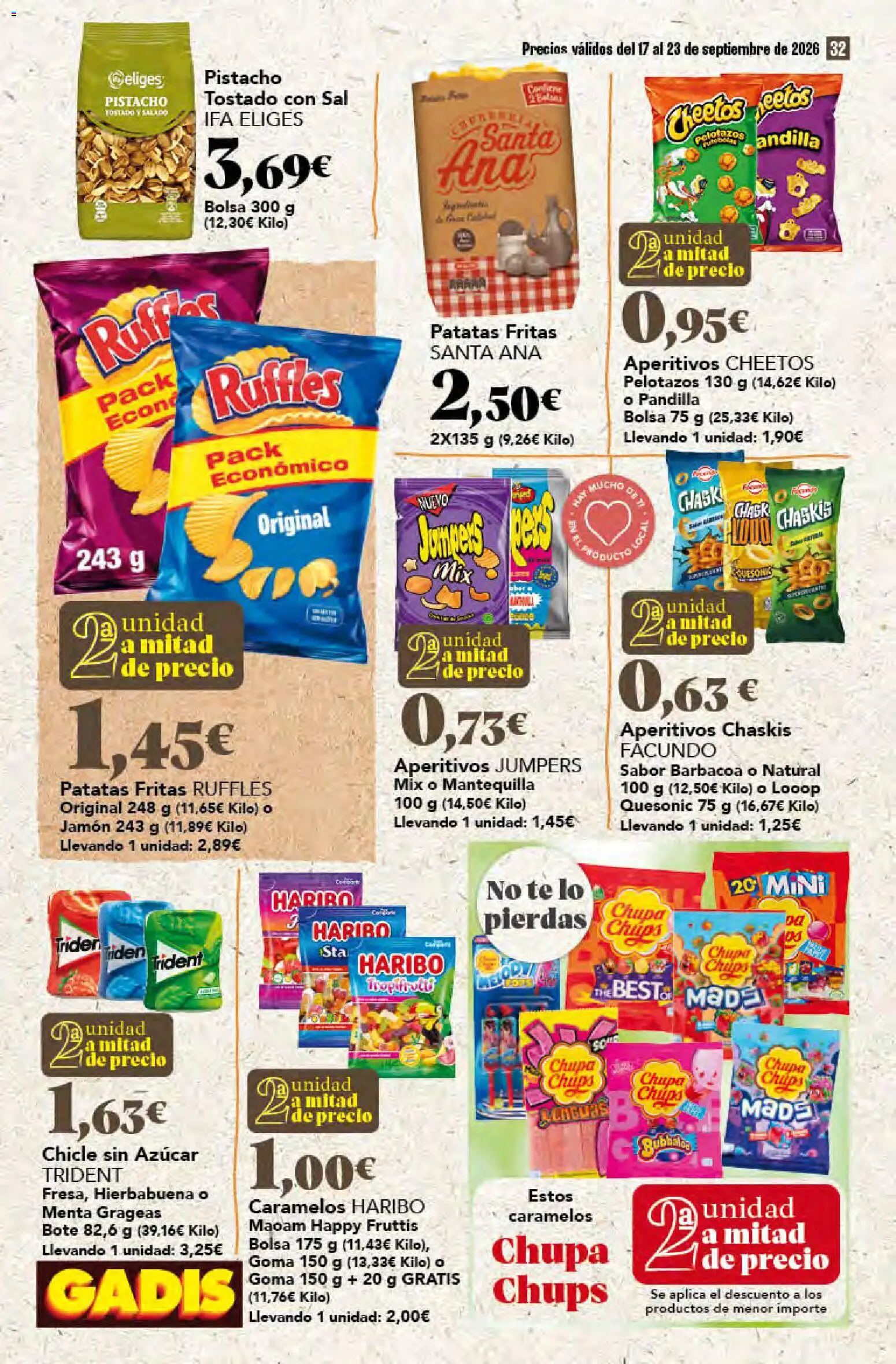 Gadis folleto │ válido desde el 17/09/2026 | Página: 32 | Productos: Té, Patatas, Patatas fritas, Sal