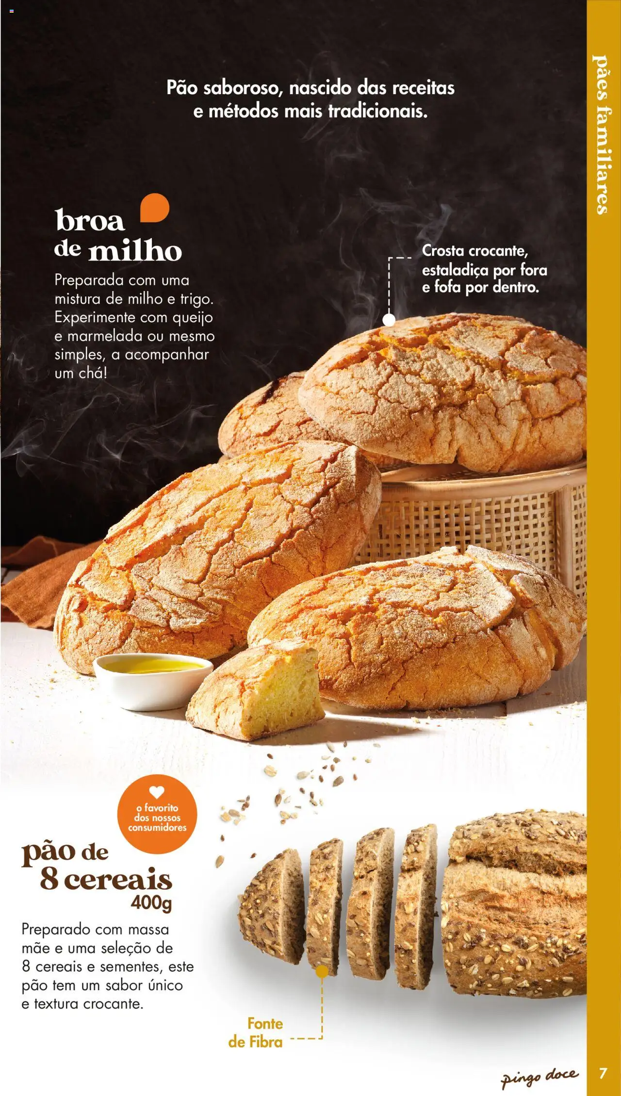 Pingo Doce - Catálogo-Padaria │ válido de 20/05/2025 | Página: 7 | Produtos: Queijo, Chá, Cereais, Massa