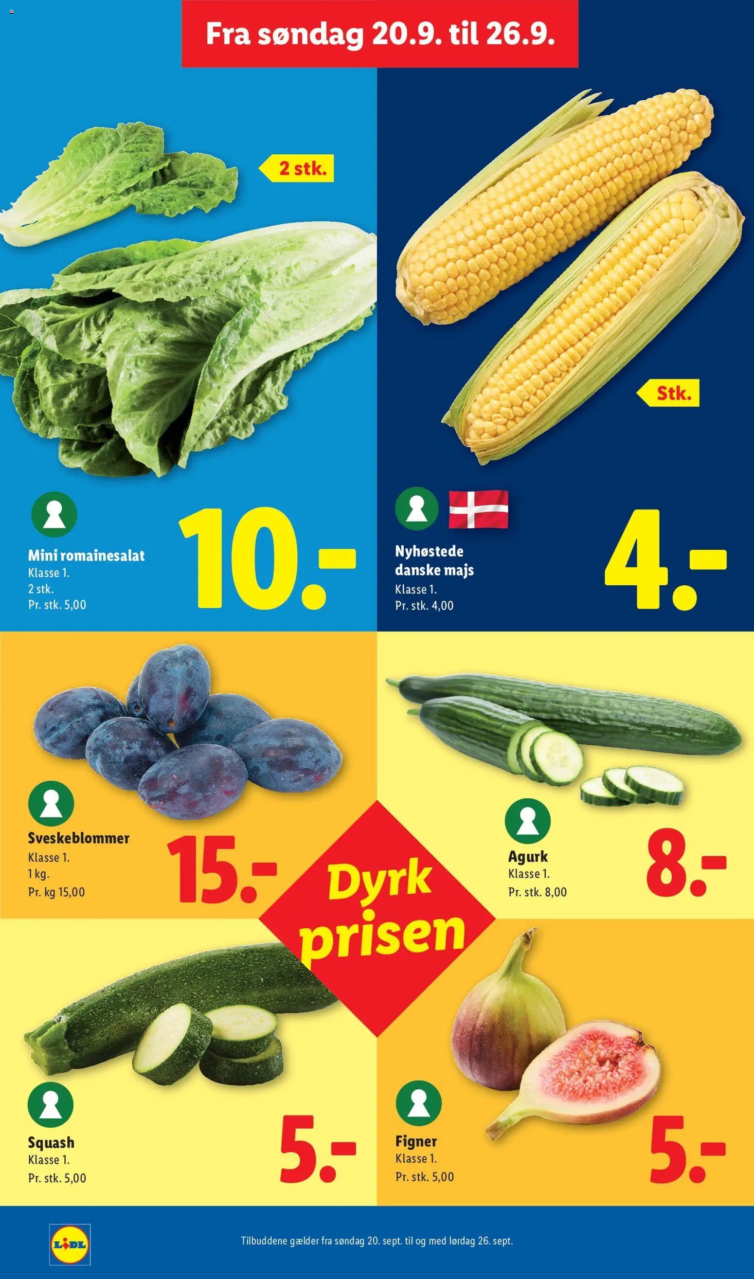 Lidl tilbudsavis – gyldig fra 24/09/2026 | Side: 19 | Produkter: Squash, Majs, Figner